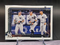 2025 Topps #184 Bronx Bombers II: Yankees Trio Eyes History Aqua Holo Foil