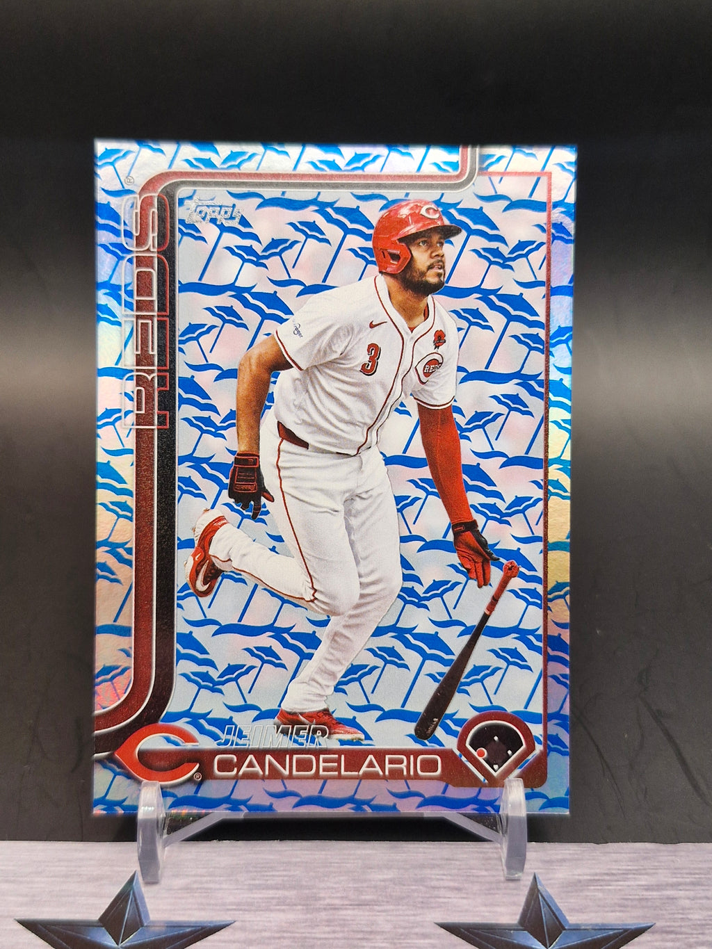 2025 Topps #619 Jeimer Candelario Holiday Beach Umbrella #/25
