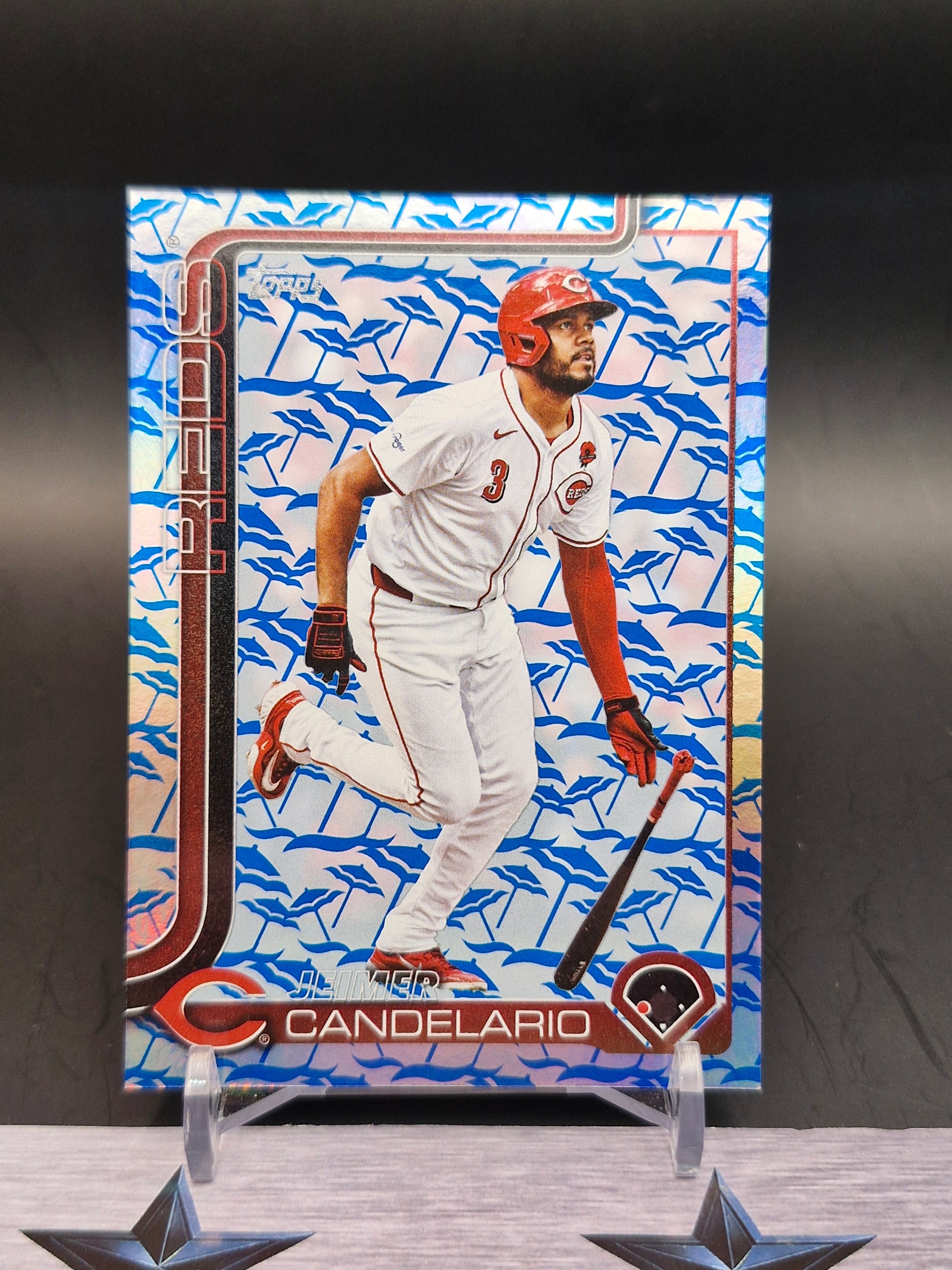 2025 Topps #619 Jeimer Candelario Holiday Beach Umbrella #/25
