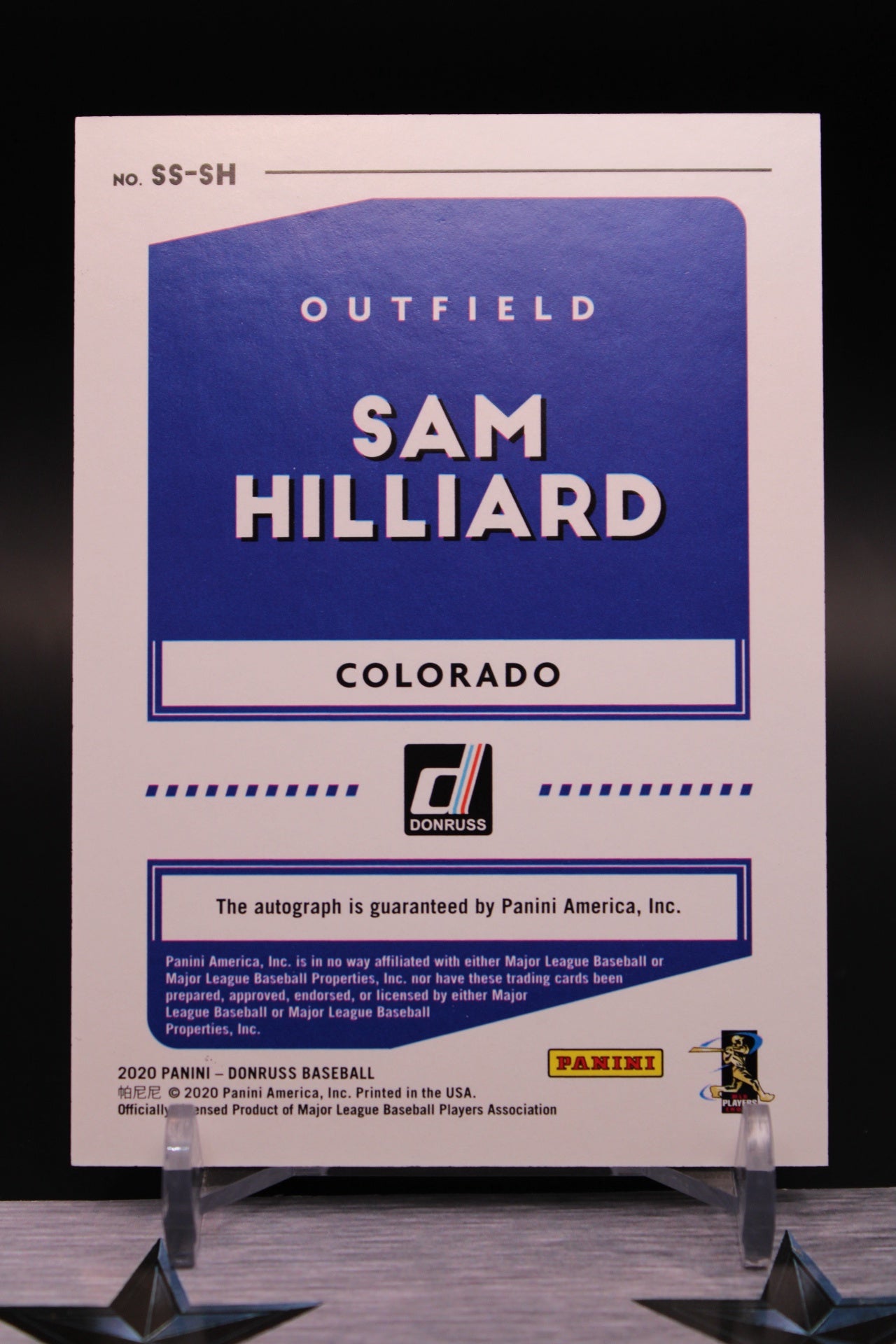 2020 Donruss #SS-SH Sam Hilliard Signature Series