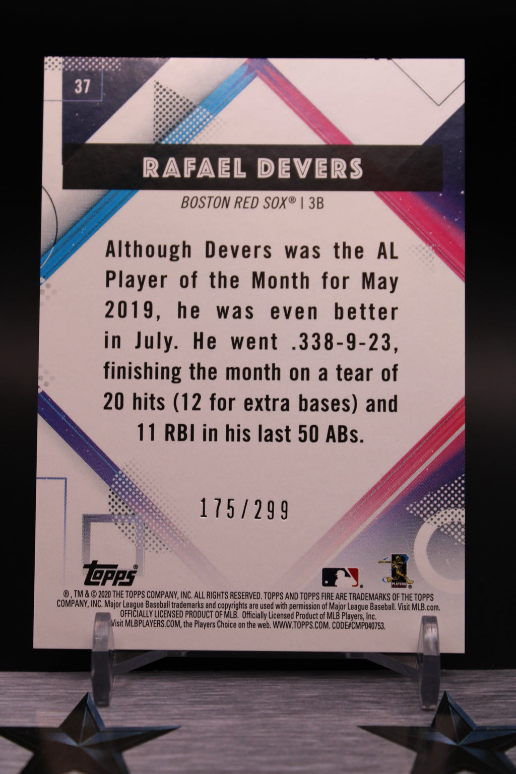 2023 Bowman's Best #37 Rafael Devers Mini-Diamond Refractors #/299