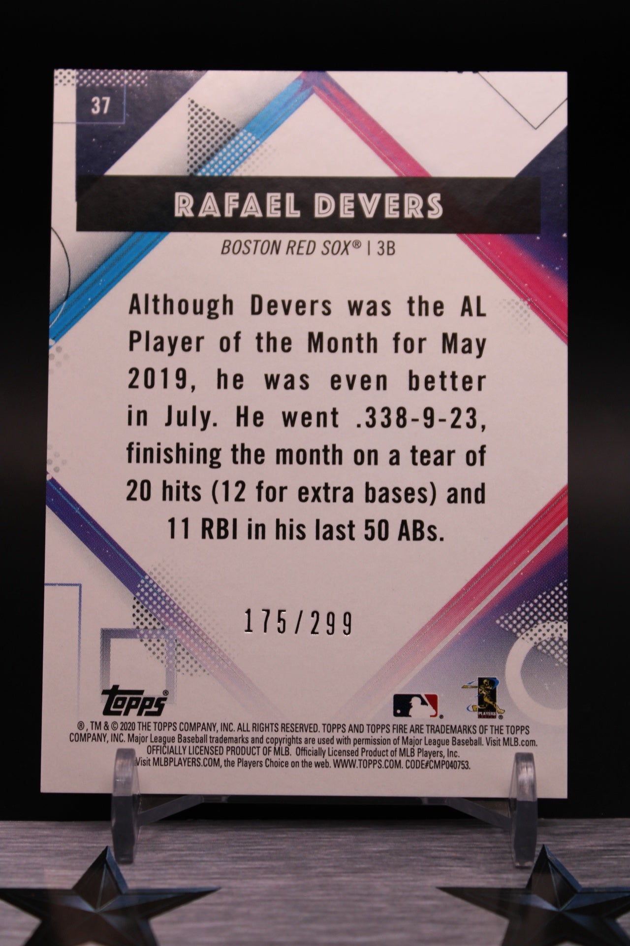 2023 Bowman's Best #37 Rafael Devers Mini-Diamond Refractors #/299
