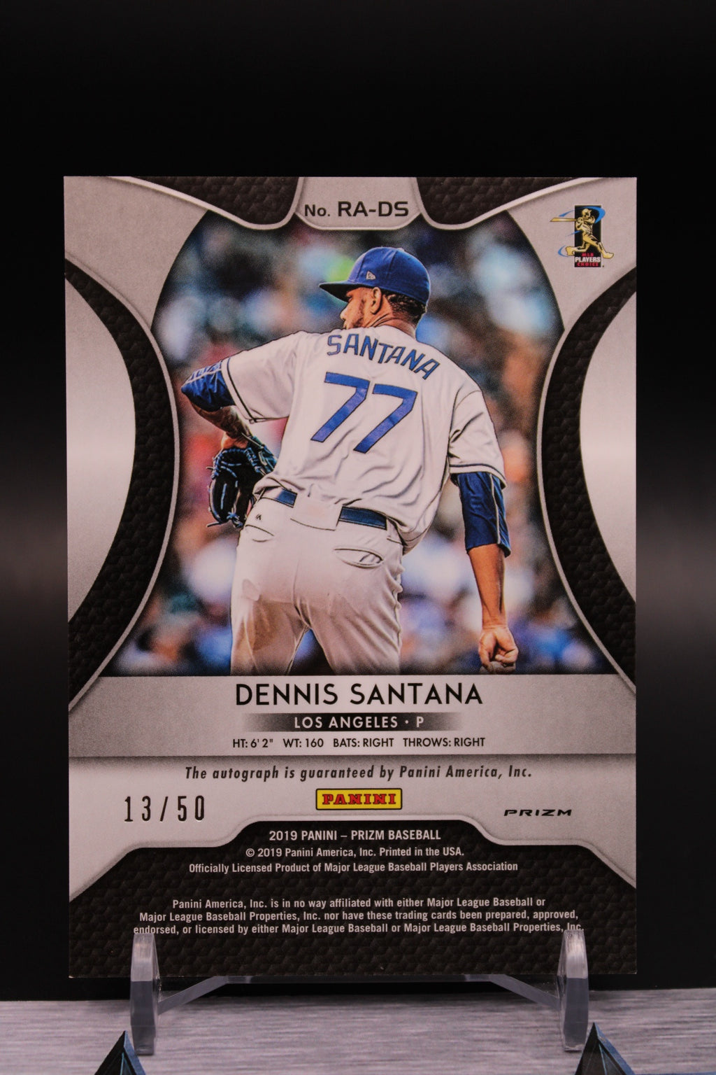 2019 Panini Prizm #RA-DS Dennis Santana Rookie Autographs