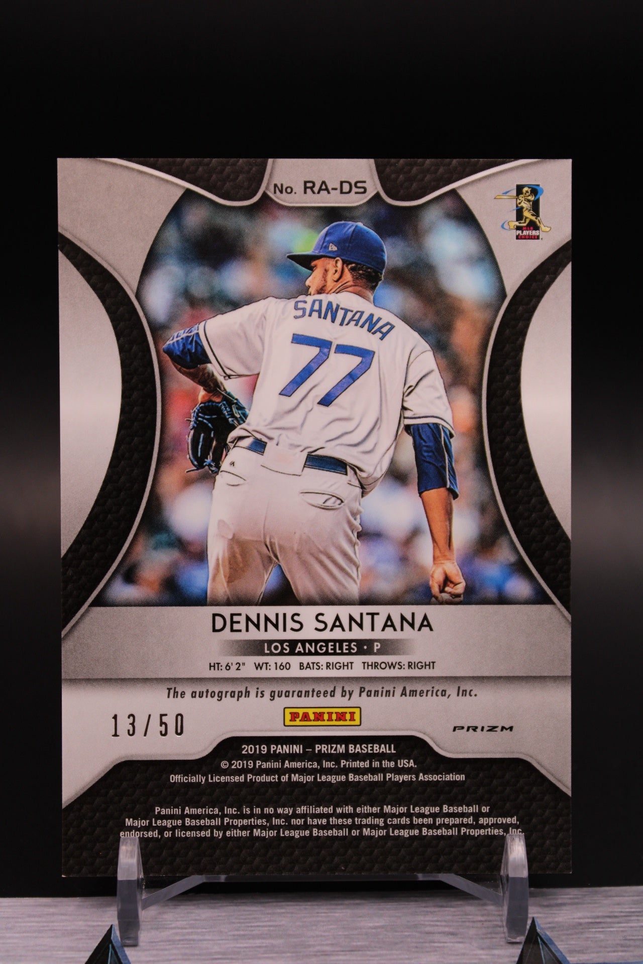 2019 Panini Prizm #RA-DS Dennis Santana Rookie Autographs