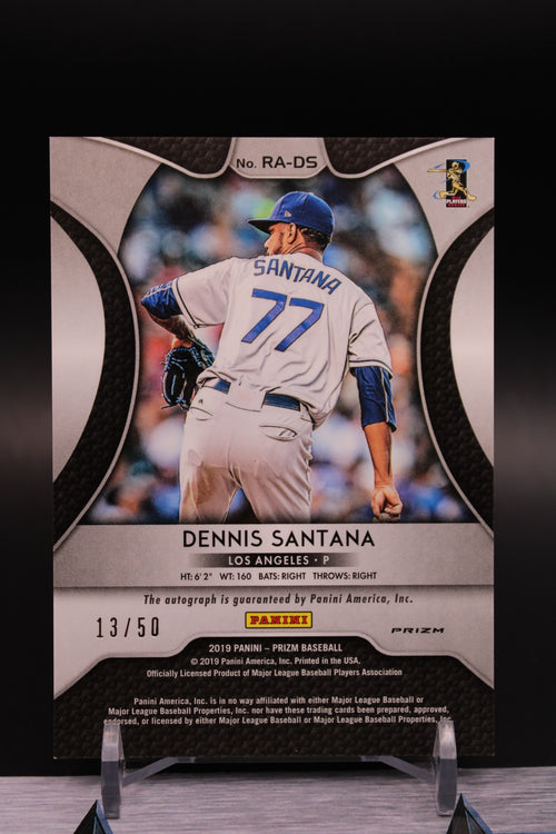 2019 Panini Prizm #RA-DS Dennis Santana Rookie Autographs