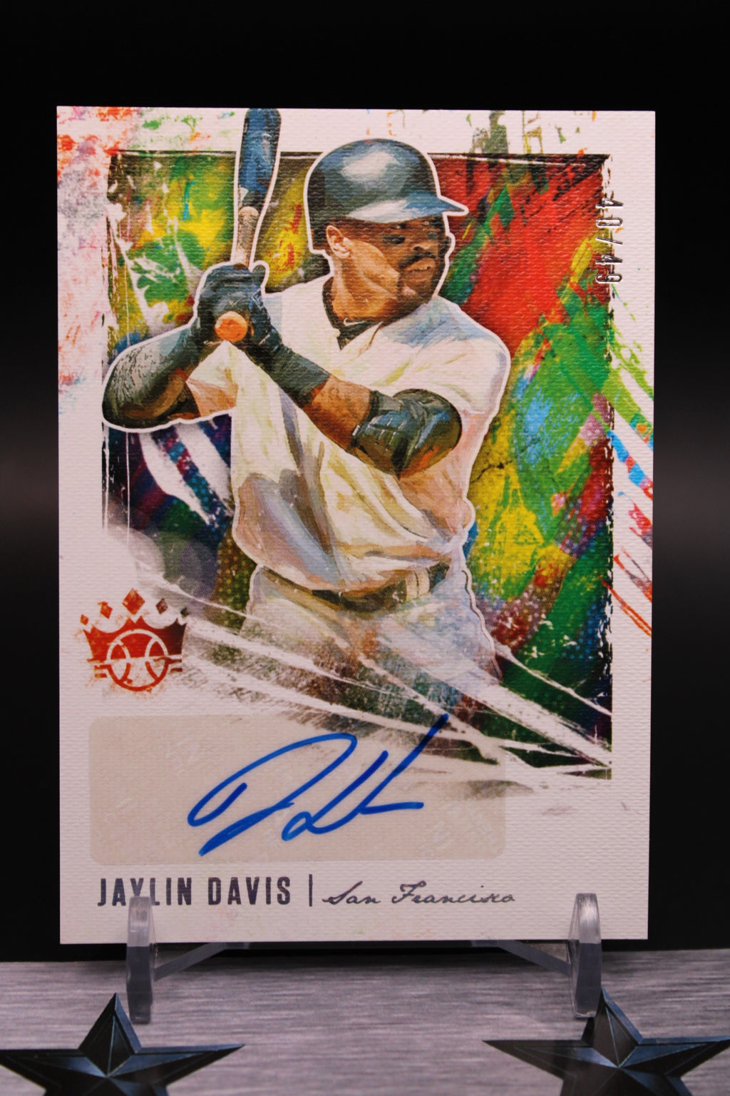 2020 Panini Diamond Kings #DKS-JD Jaylin Davis DK Signatures Holo Gold #/25