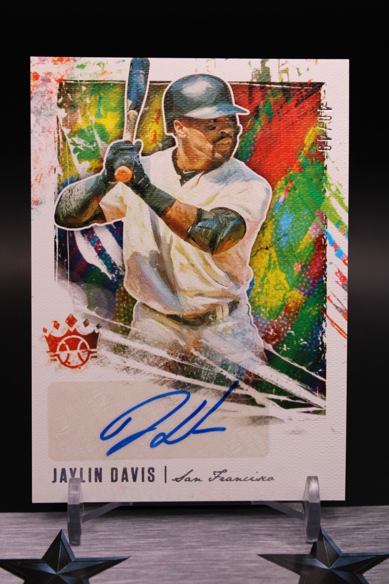 2020 Panini Diamond Kings #DKS-JD Jaylin Davis DK Signatures Holo Gold #/25