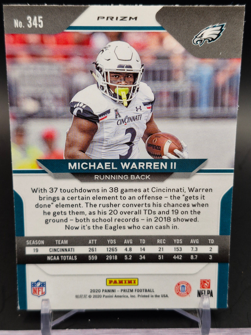 2020 Panini Prizm #345 Michael Warren II
