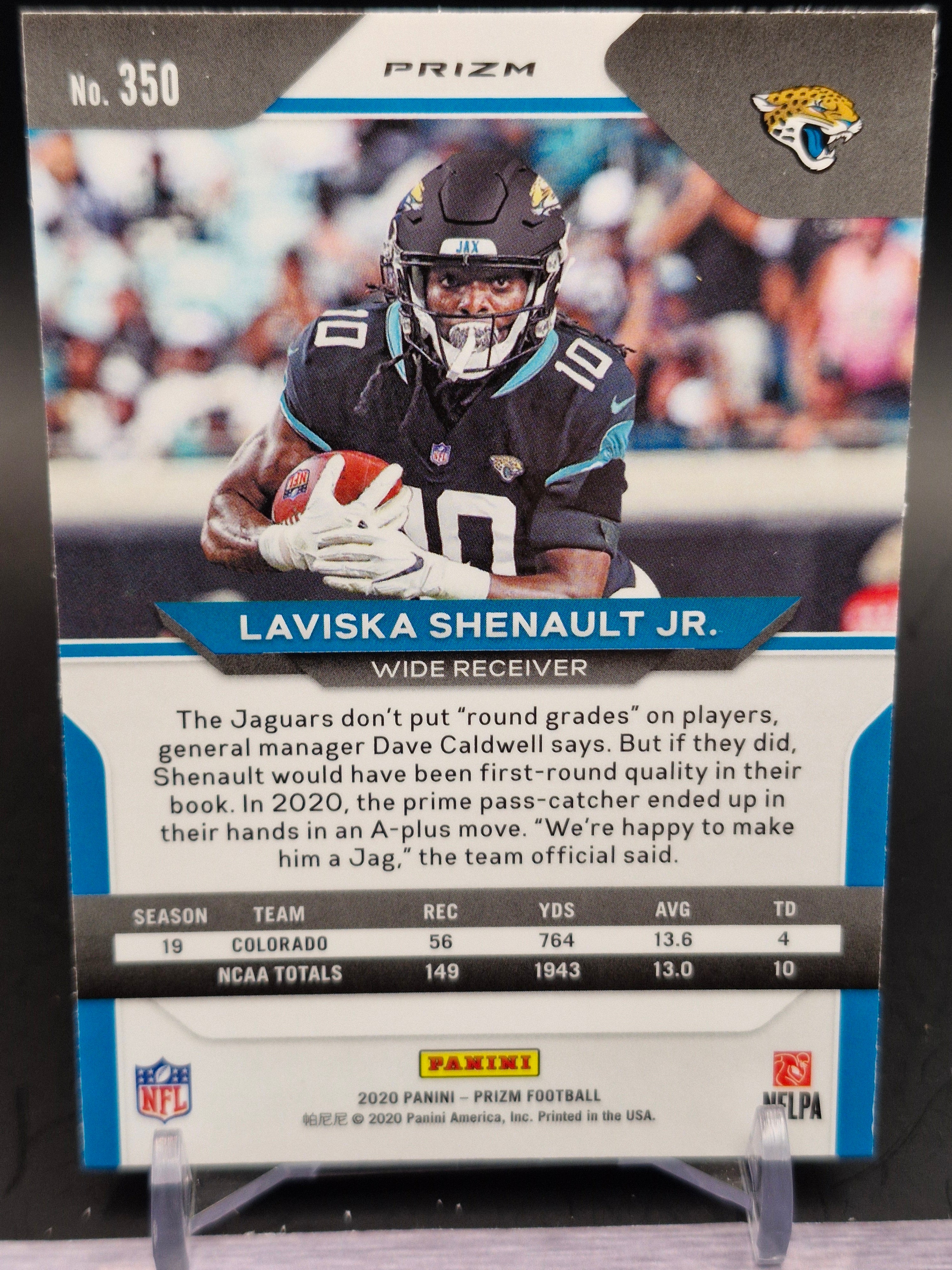 2020 Panini Prizm #350 Laviska Shenault Jr. Prizm Red White and Blue
