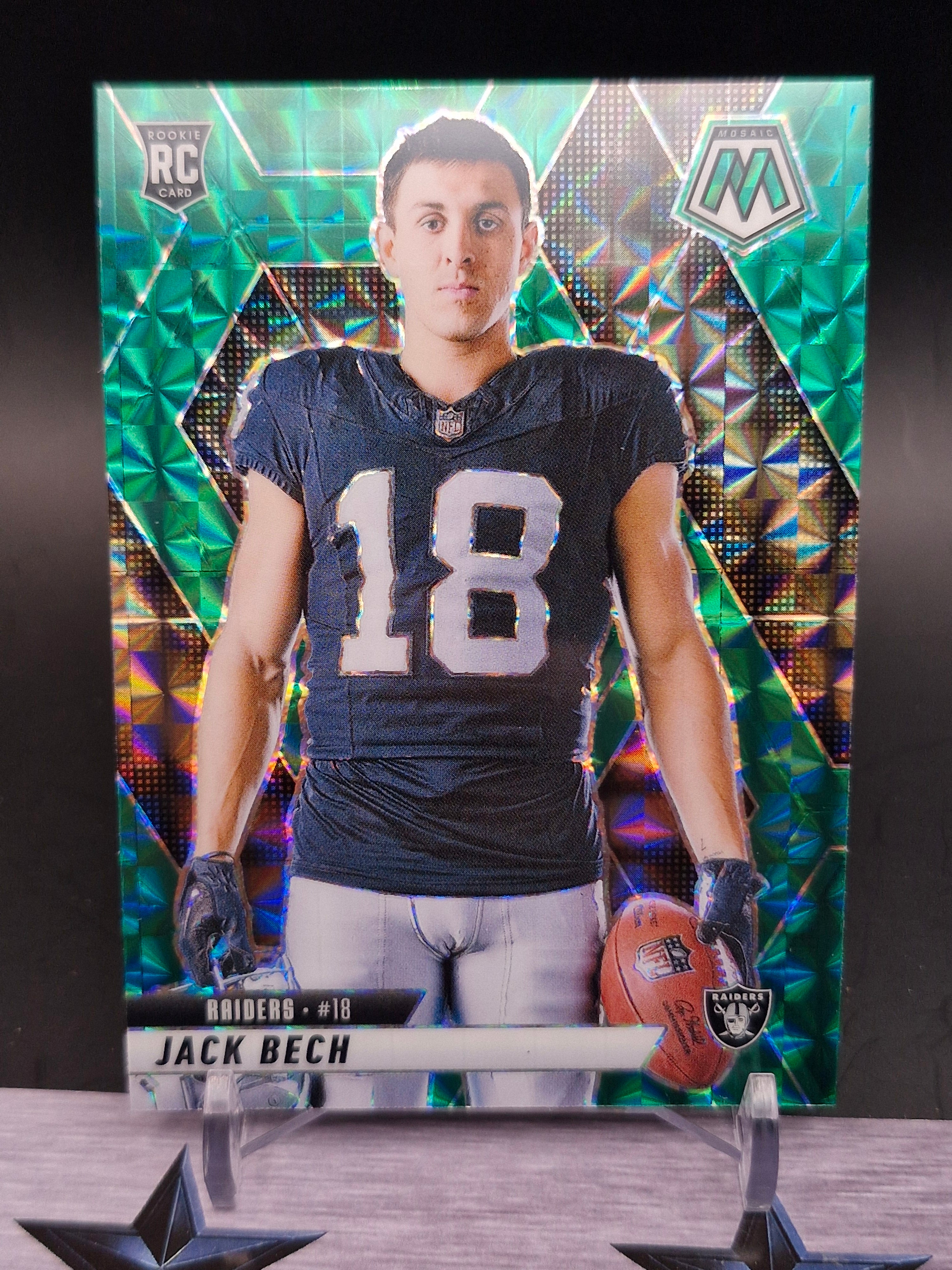 2025 Panini Mosaic #280 Jack Bech Mosaic Green