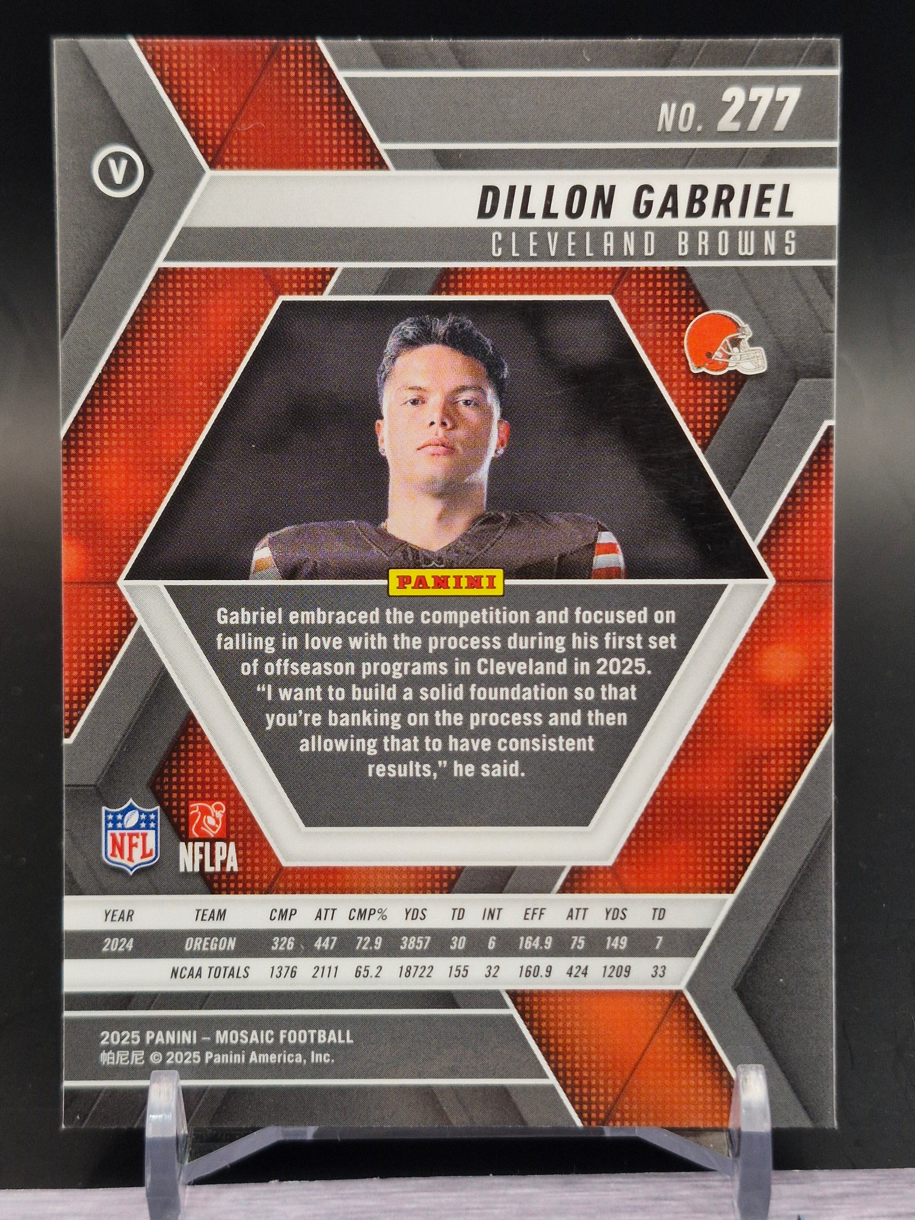 2025 Panini Mosaic #277 Dillon Gabriel Mosaic