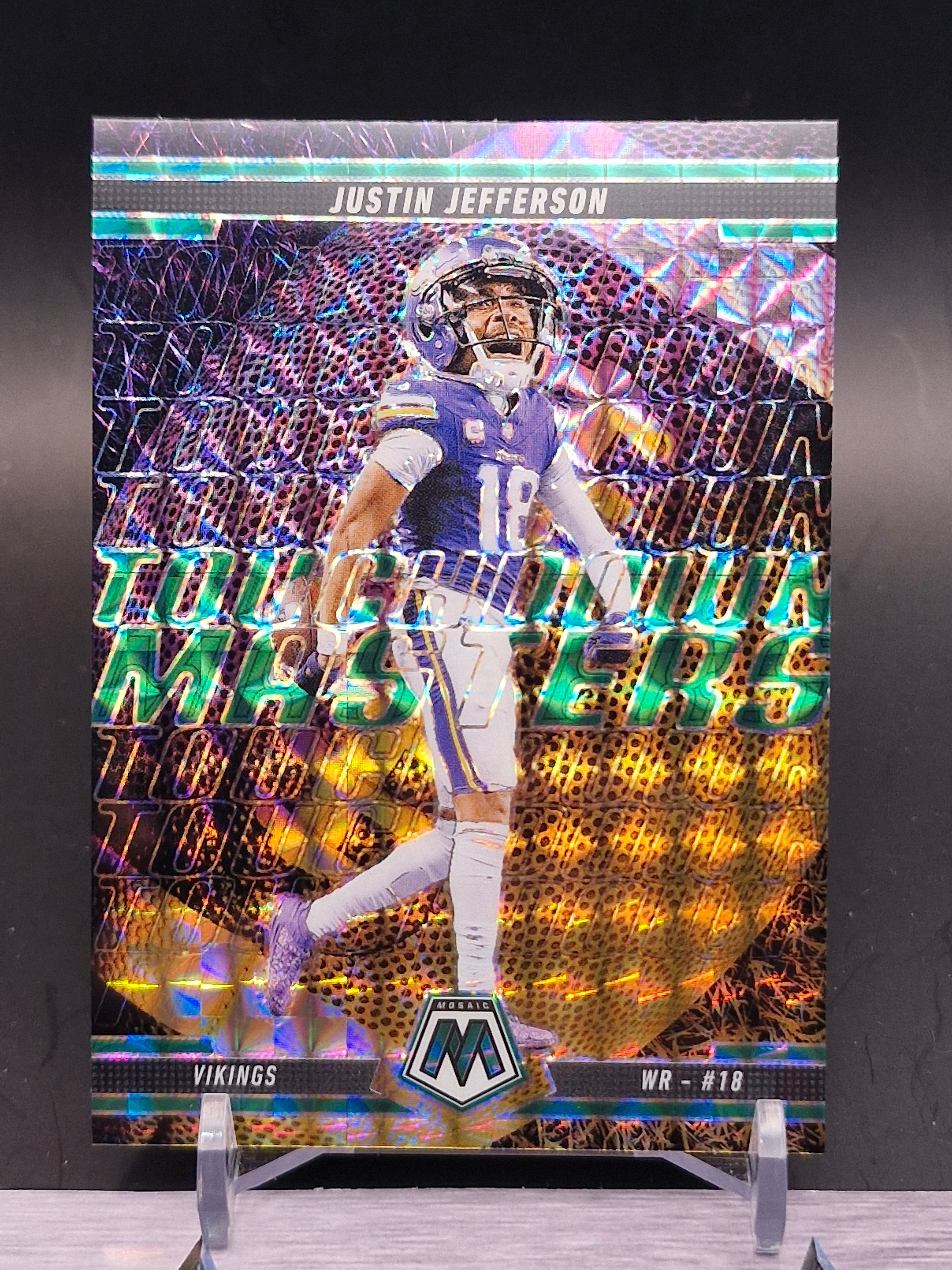 2025 Panini Mosaic #4 Justin Jefferson Touchdown Masters Mosaic