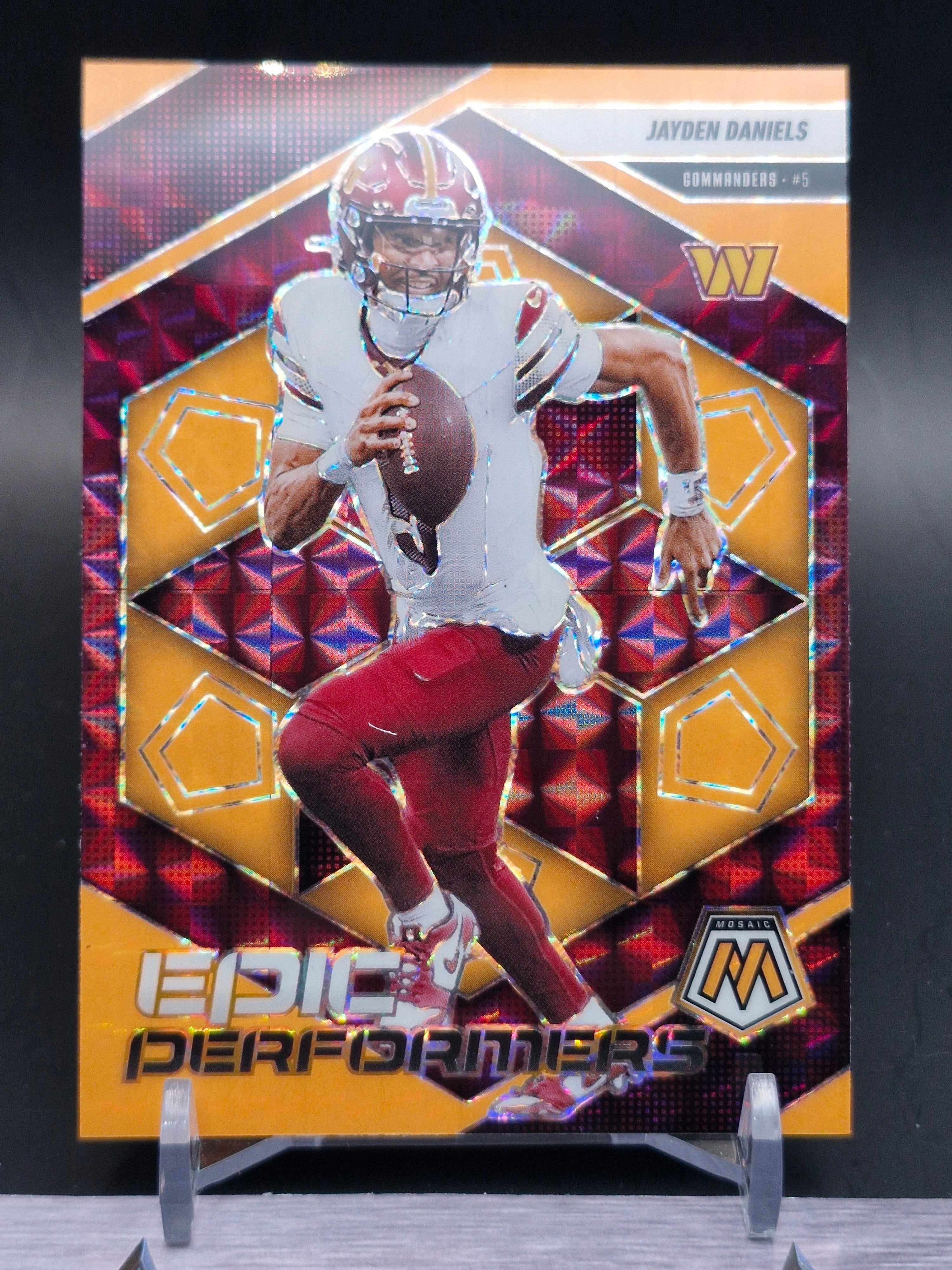 2025 Panini Mosaic #20 Jayden Daniels Epic Performers Mosaic