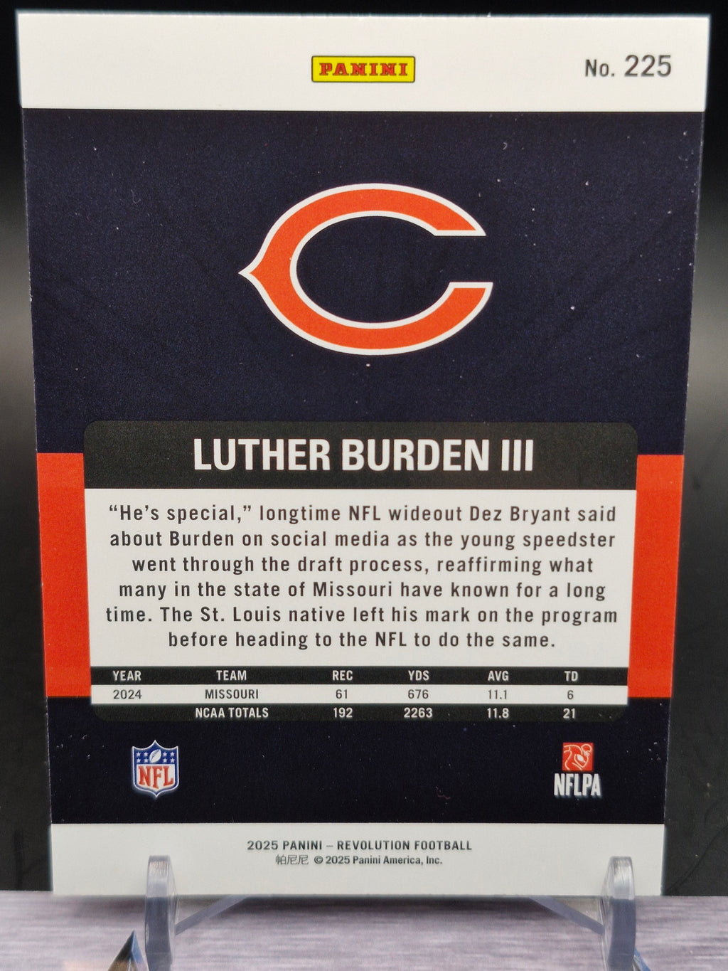 2025 Panini Revolution #225 Luther Burden III