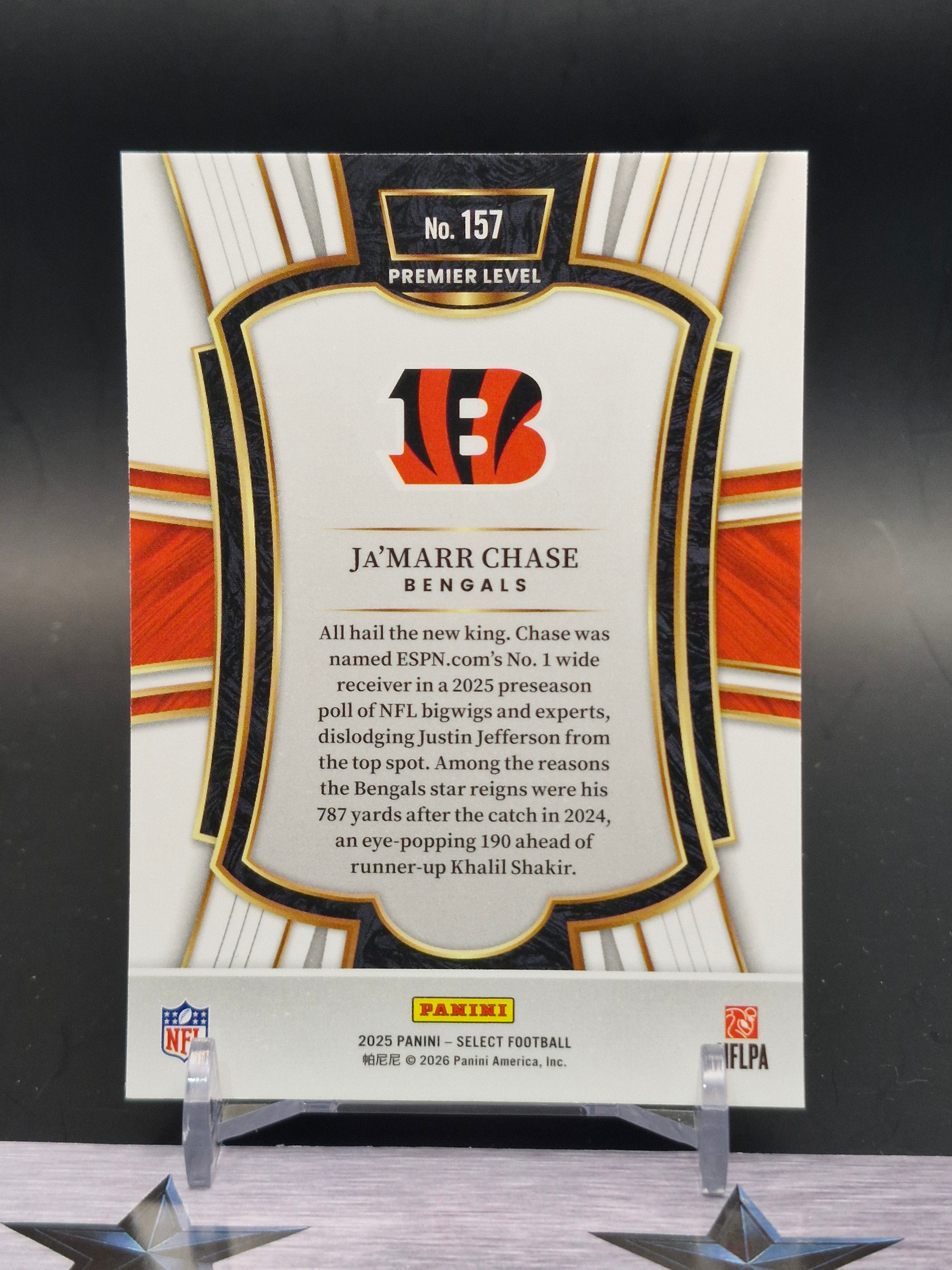 2025 Panini Select #157 Ja'Marr Chase