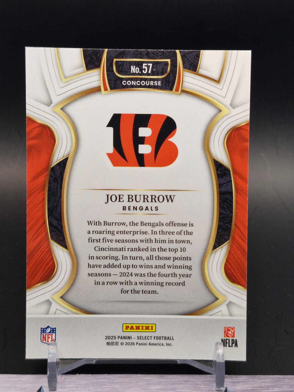 2025 Panini Select #57 Joe Burrow