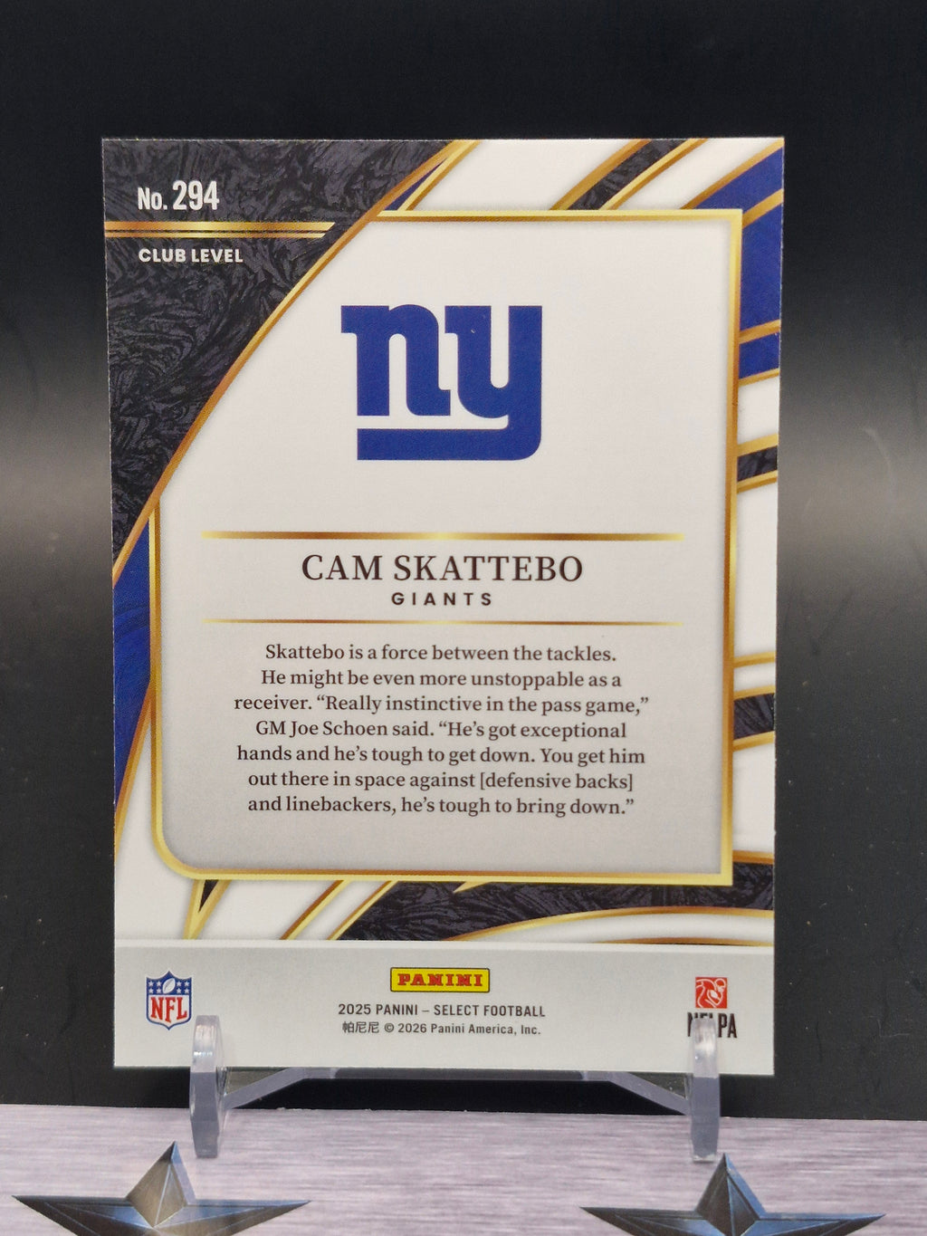 2025 Panini Select #294 Cam Skattebo