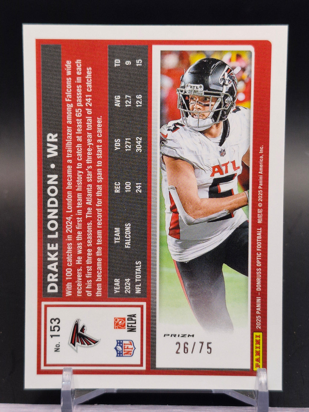 2025 Donruss Optic #153 Drake London