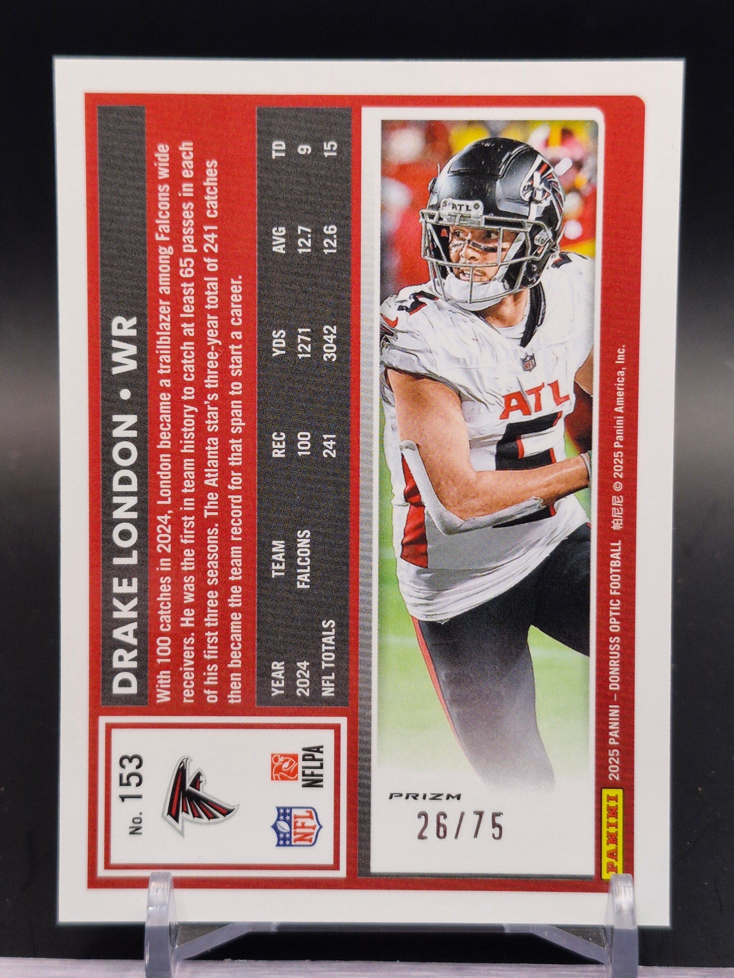 2025 Donruss Optic #153 Drake London