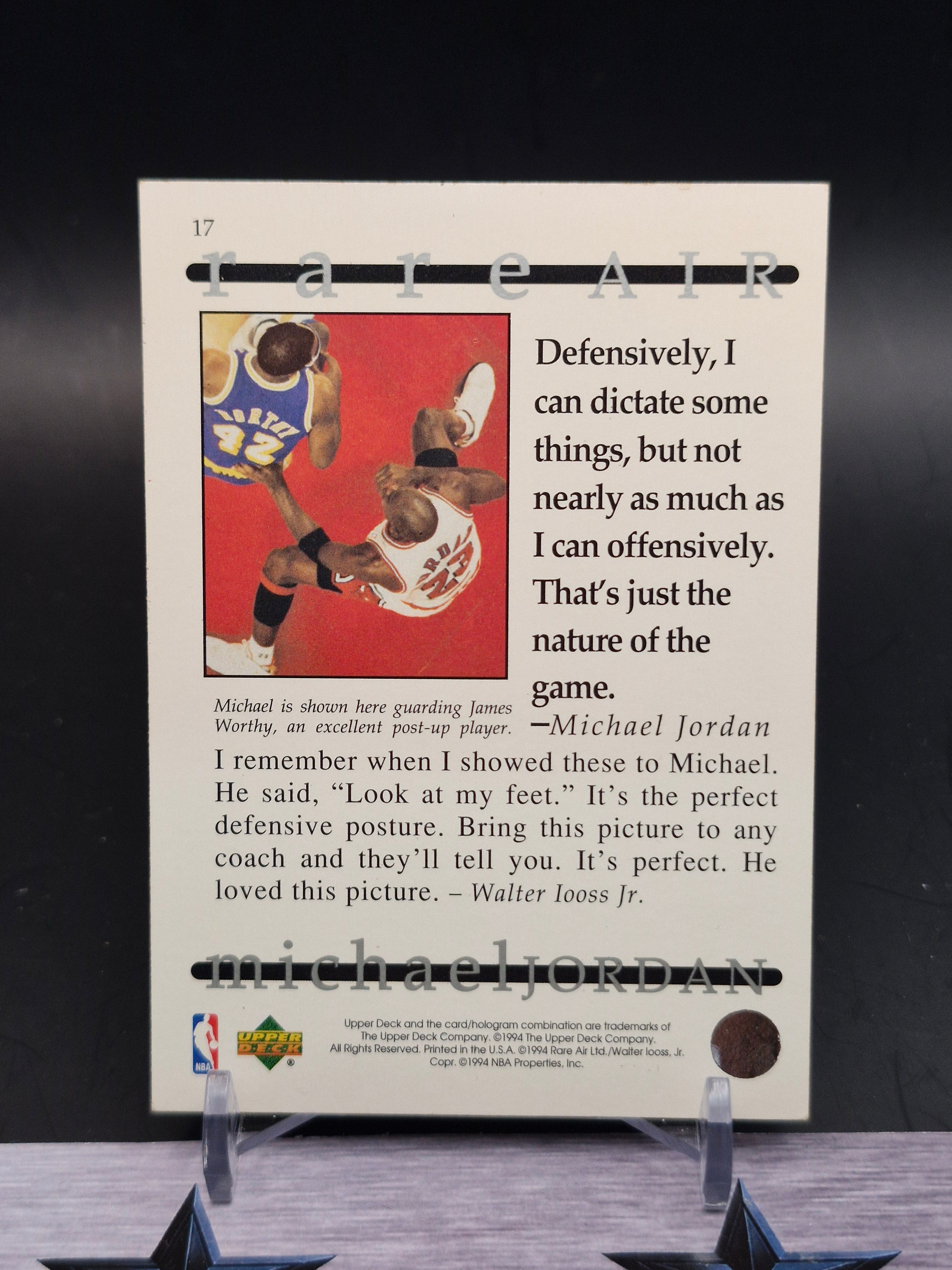 1994 Upper Deck Jordan Rare Air #17 Michael Jordan – Iron Star Cards