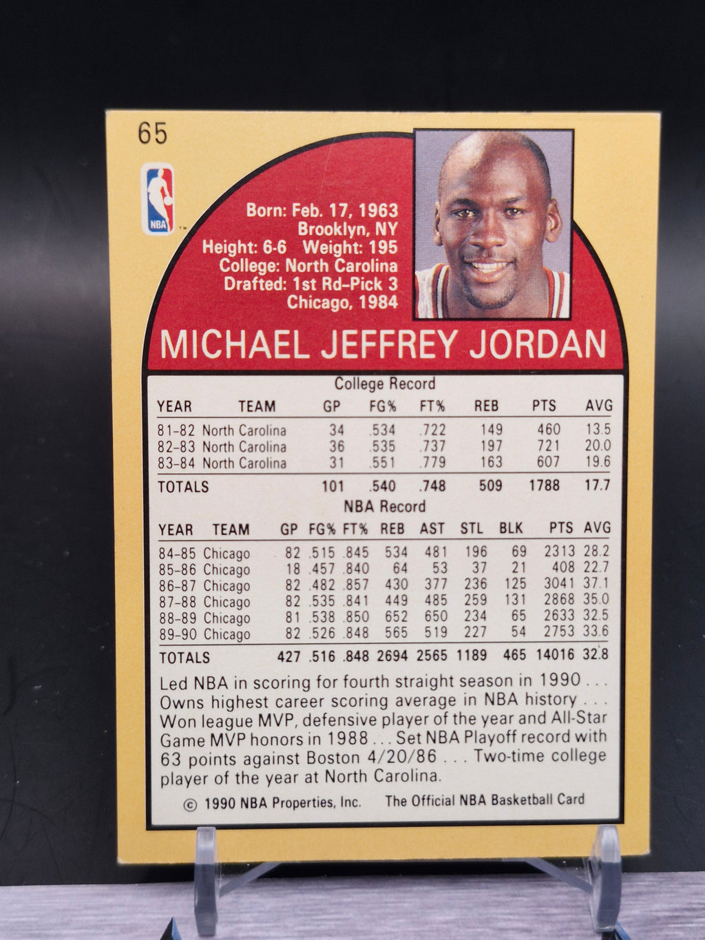 1990-91 Hoops #65 Michael Jordan