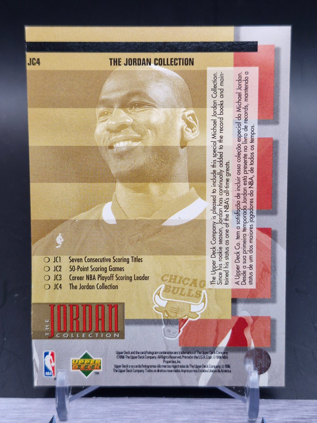 1995-96 Collector's Choice #JC12 Michael Jordan The Jordan Collection