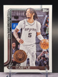 2025-26 Topps #197 Stephon Castle Foil Pattern