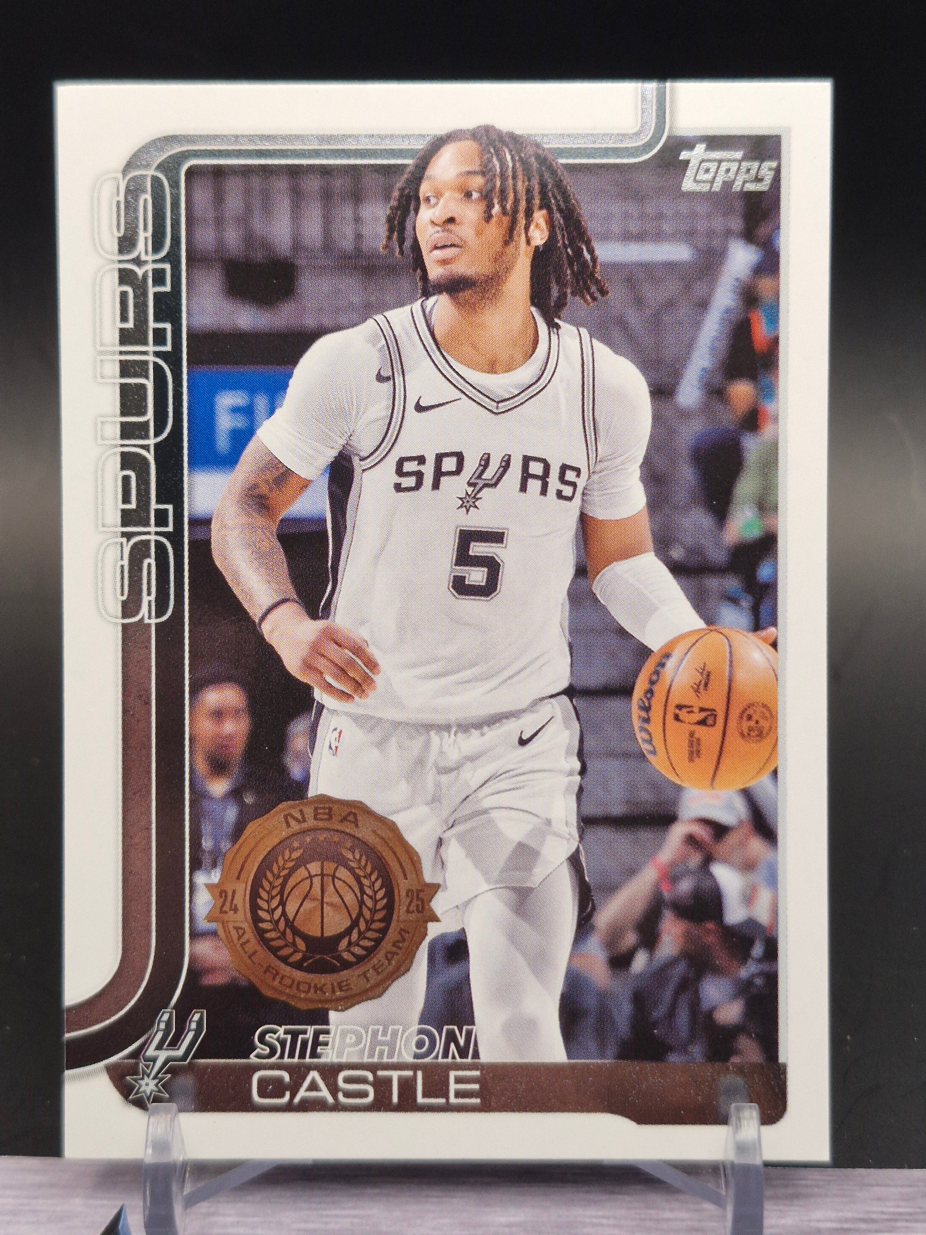 2025-26 Topps #197 Stephon Castle Foil Pattern
