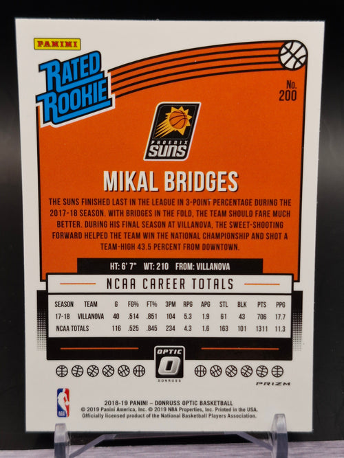 2018-19 Donruss Optic #200 Mikal Bridges Red