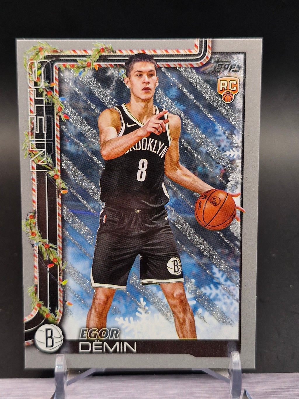 2025-26 Topps Holiday #SSB-ED Egor Demin SSP Back Variations