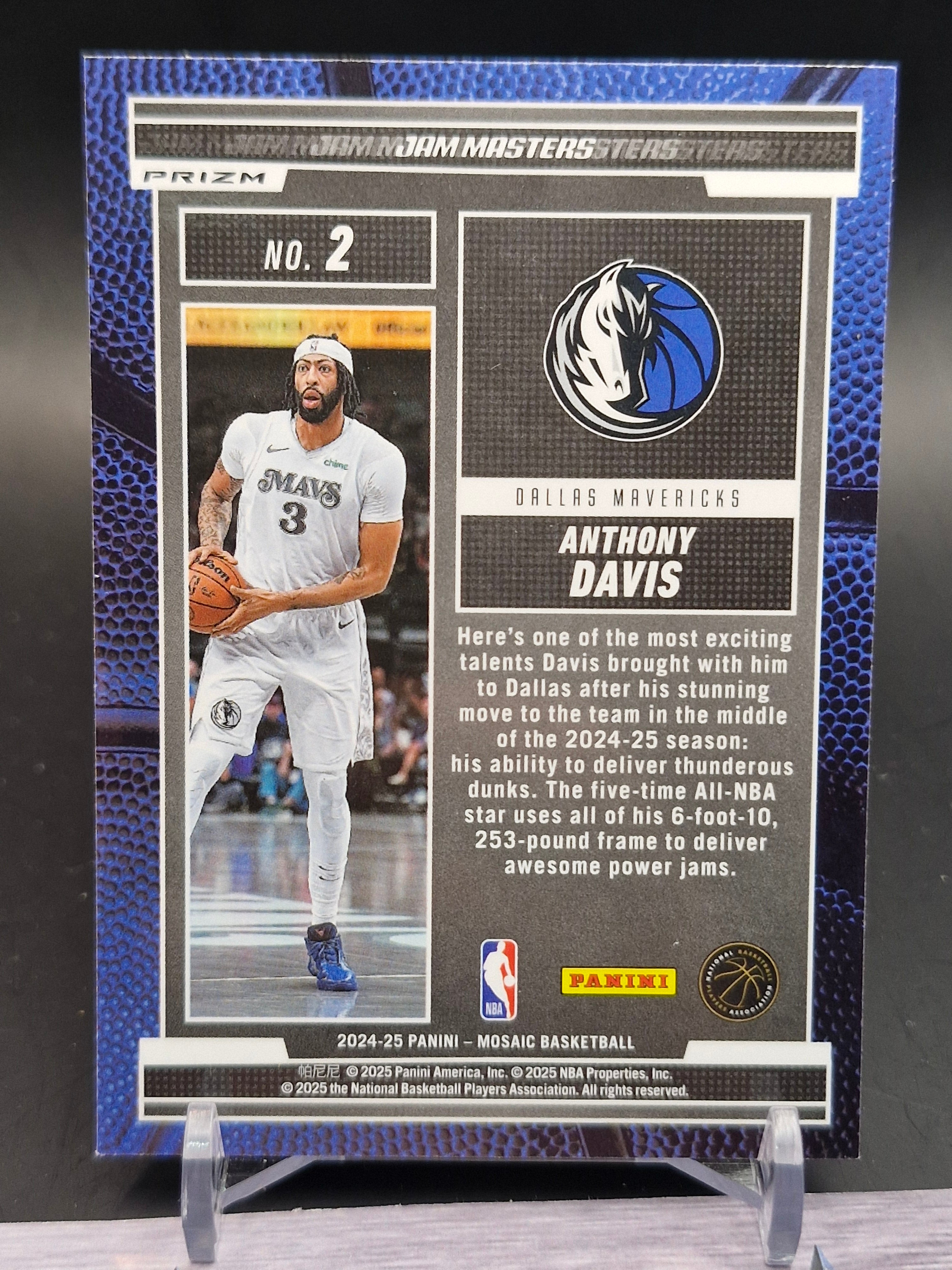 2024-25 Panini Mosaic #2 Anthony Davis Jam Masters Mosaic