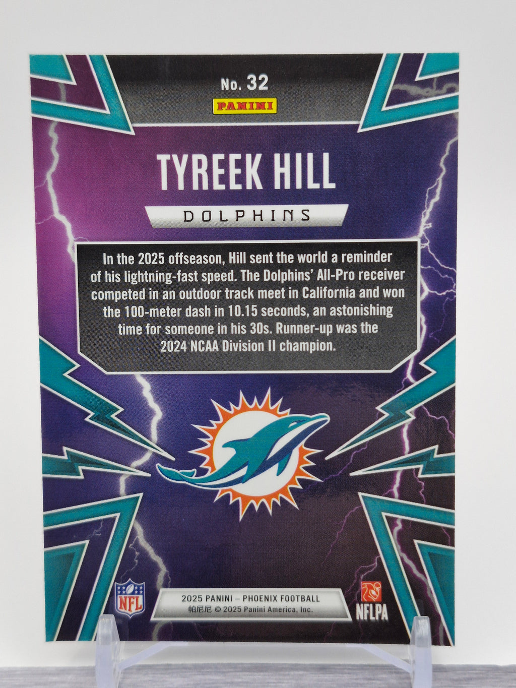 2025 Panini Phoenix #32 Tyreek Hill Thunderbirds