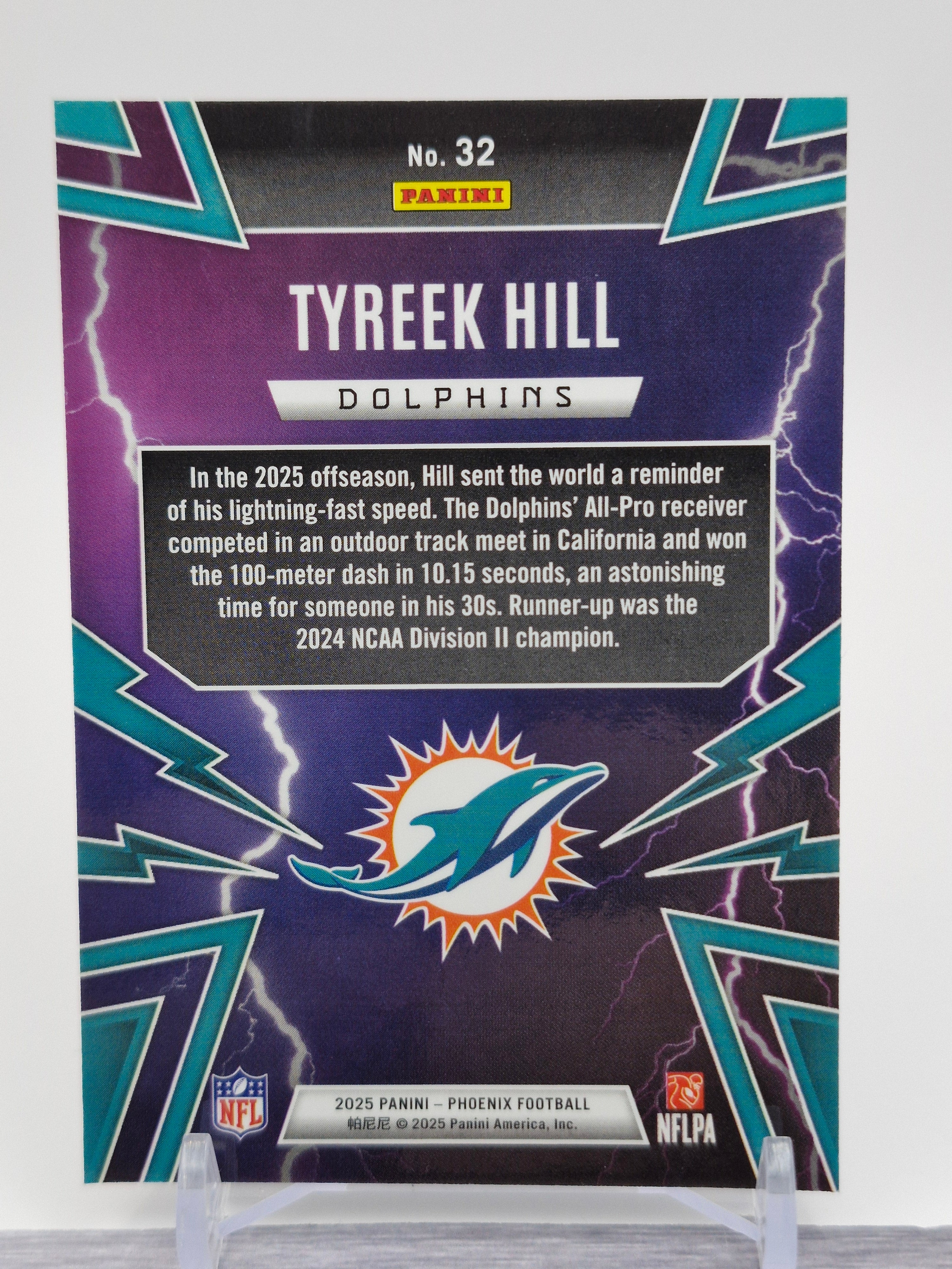 2025 Panini Phoenix #32 Tyreek Hill Thunderbirds