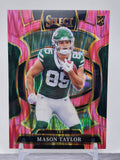 2025 Panini Select #76 Mason Taylor Black and Green Prizm Shock