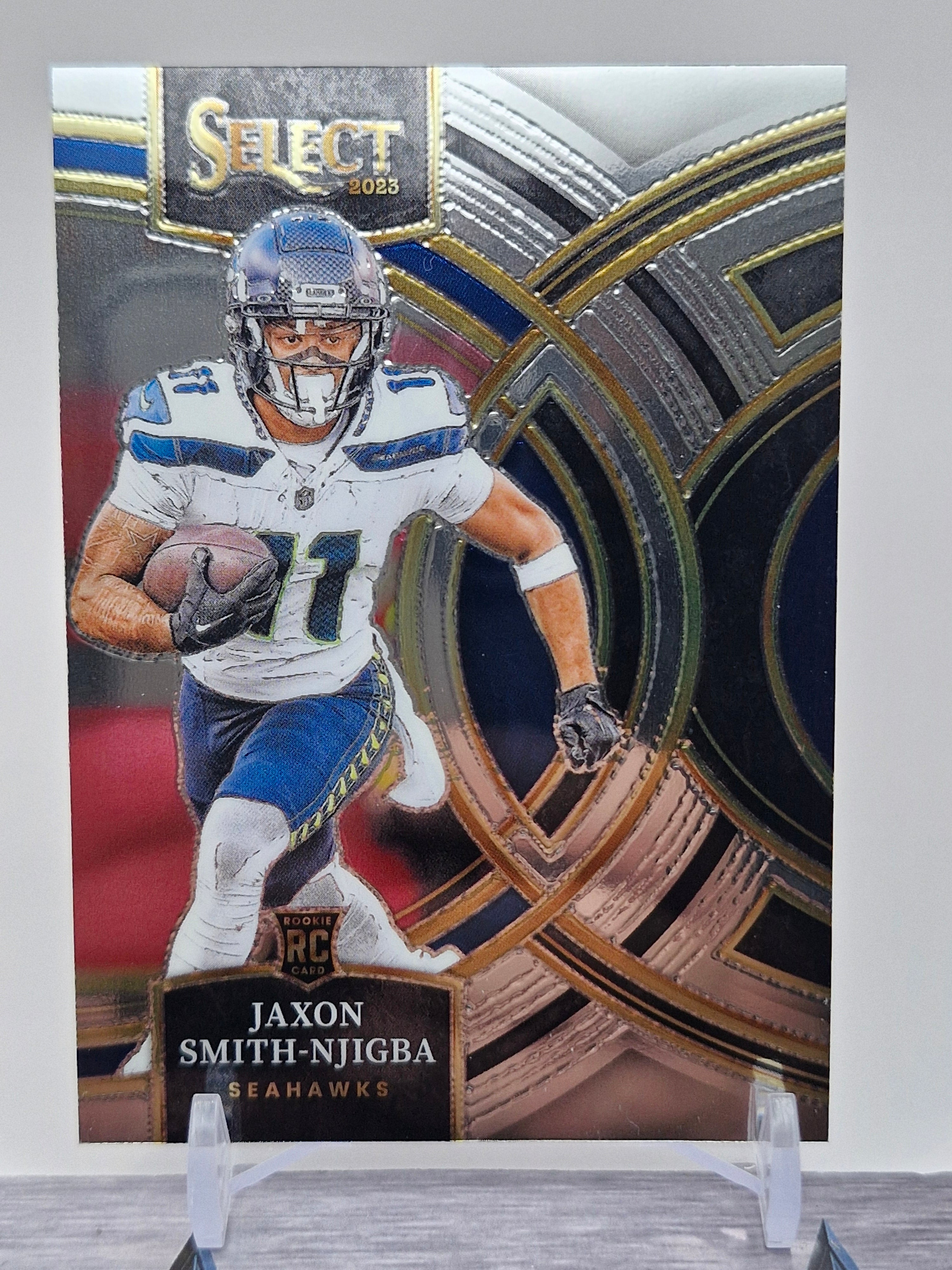 2023 Panini Select #174 Jaxon Smith-Njigba Silver Prizms