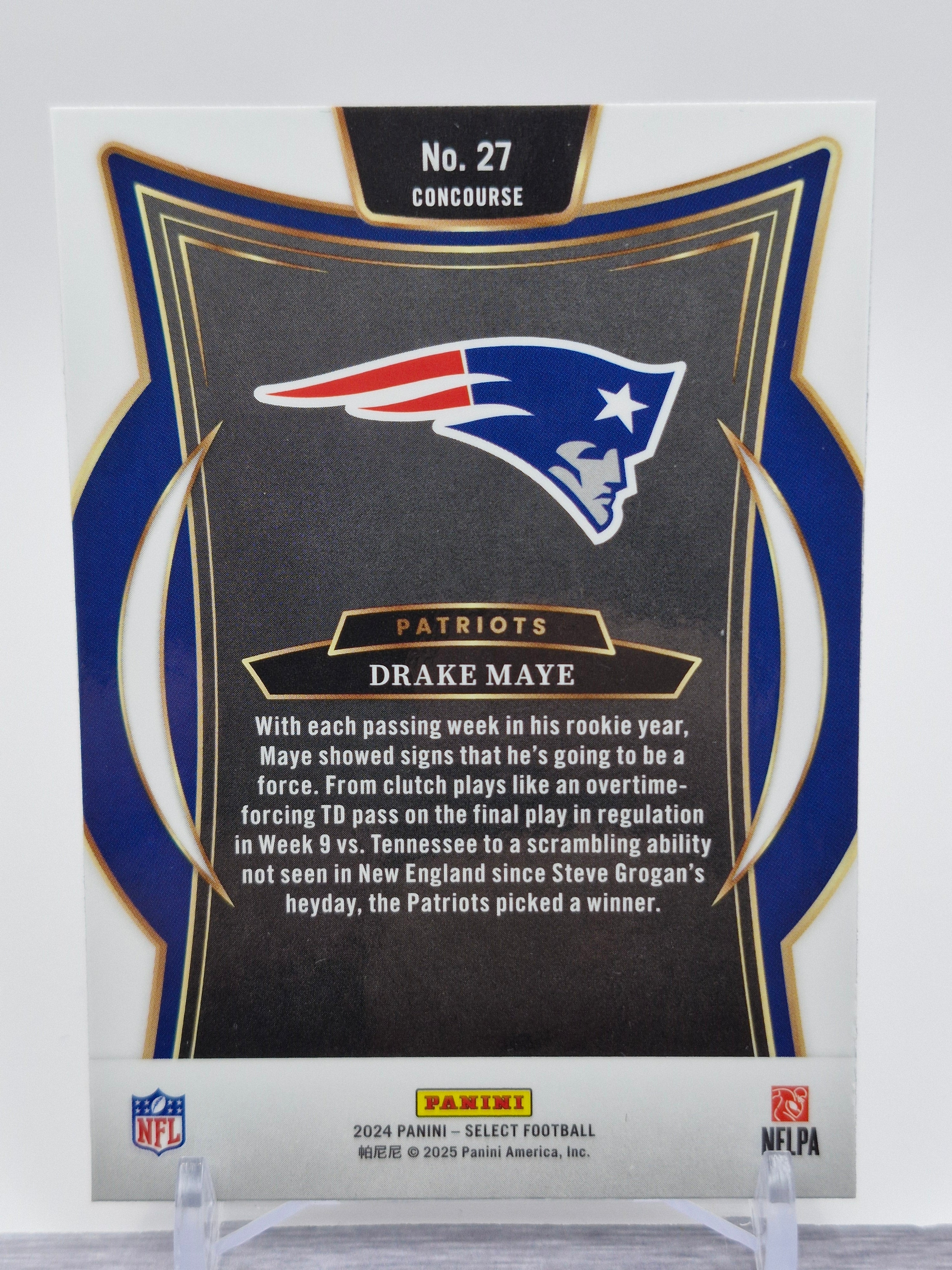 2024 Panini Select #27 Drake Maye