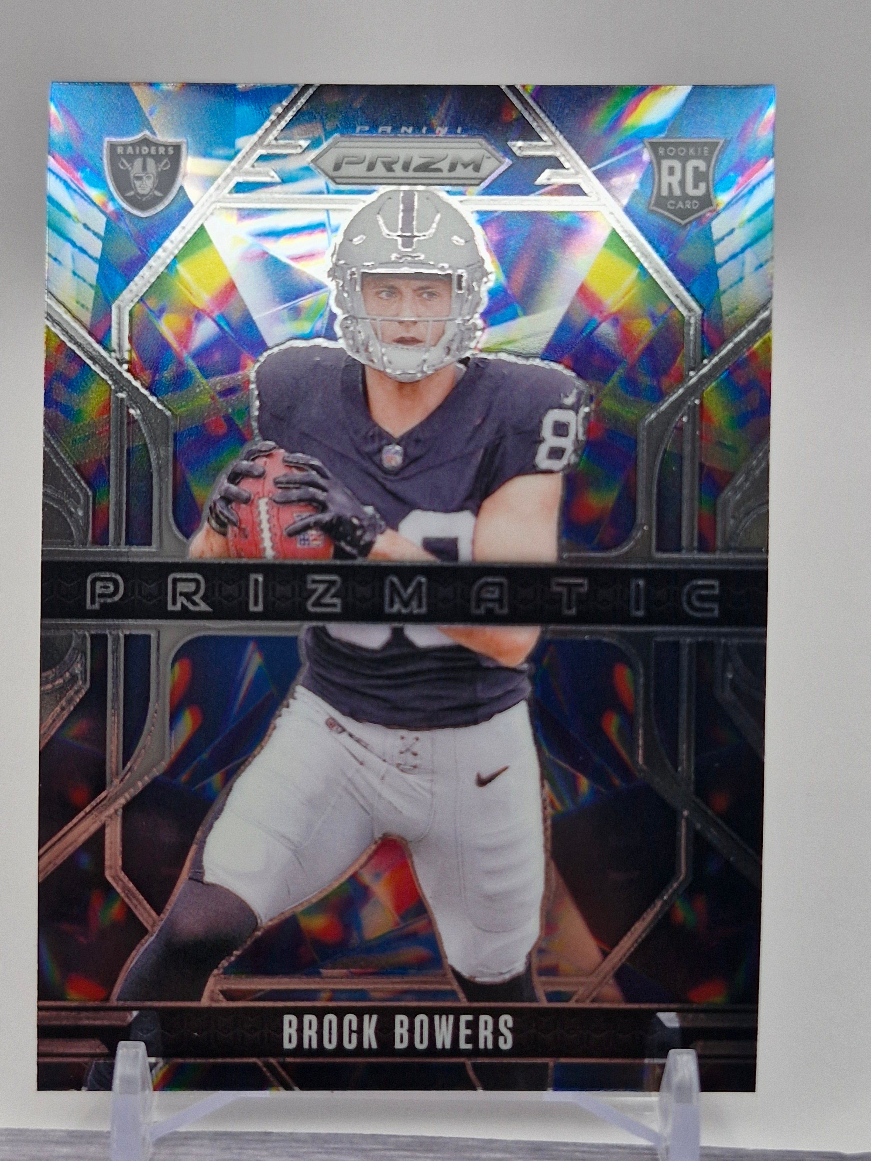 2024 Panini Prizm #20 Brock Bowers Prizmatic Green Prizm