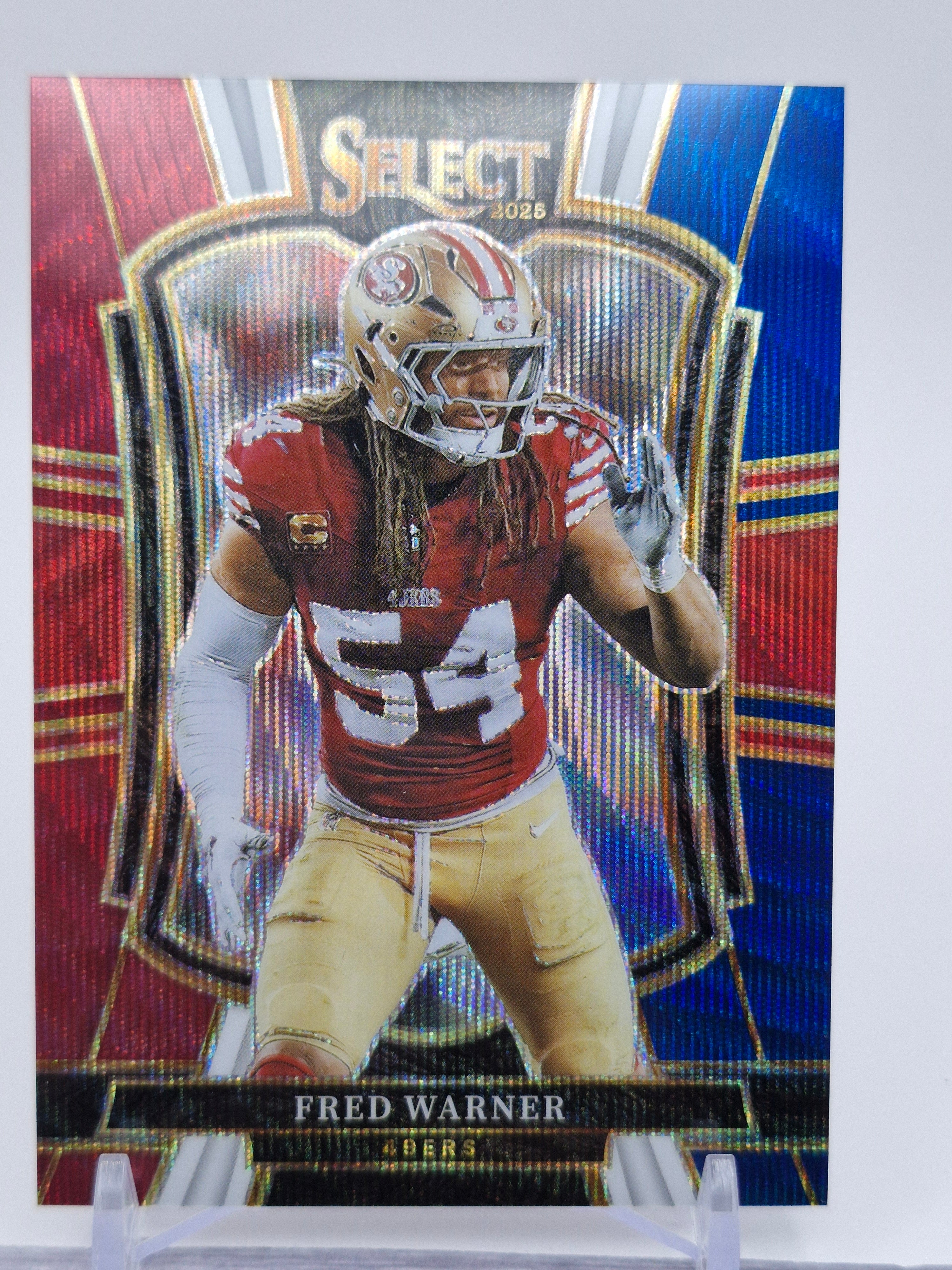 2025 Panini Select #118 Fred Warner Silver Prizm /298