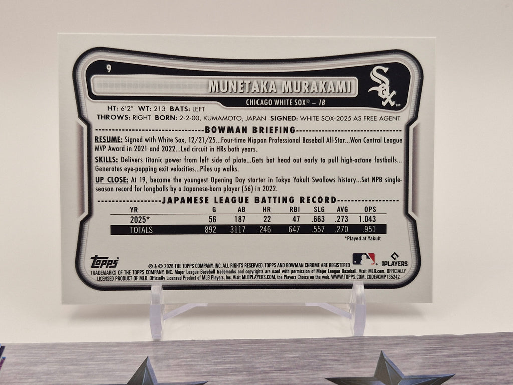 2026 Bowman #9 Munetaka Murakami