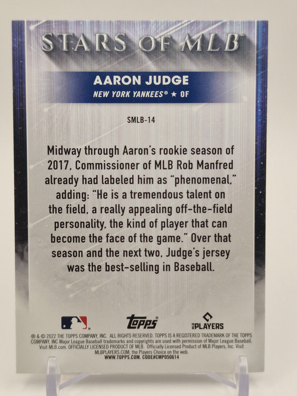 2022 Topps #SMLBC-14 Aaron Judge Stars of MLB Chrome