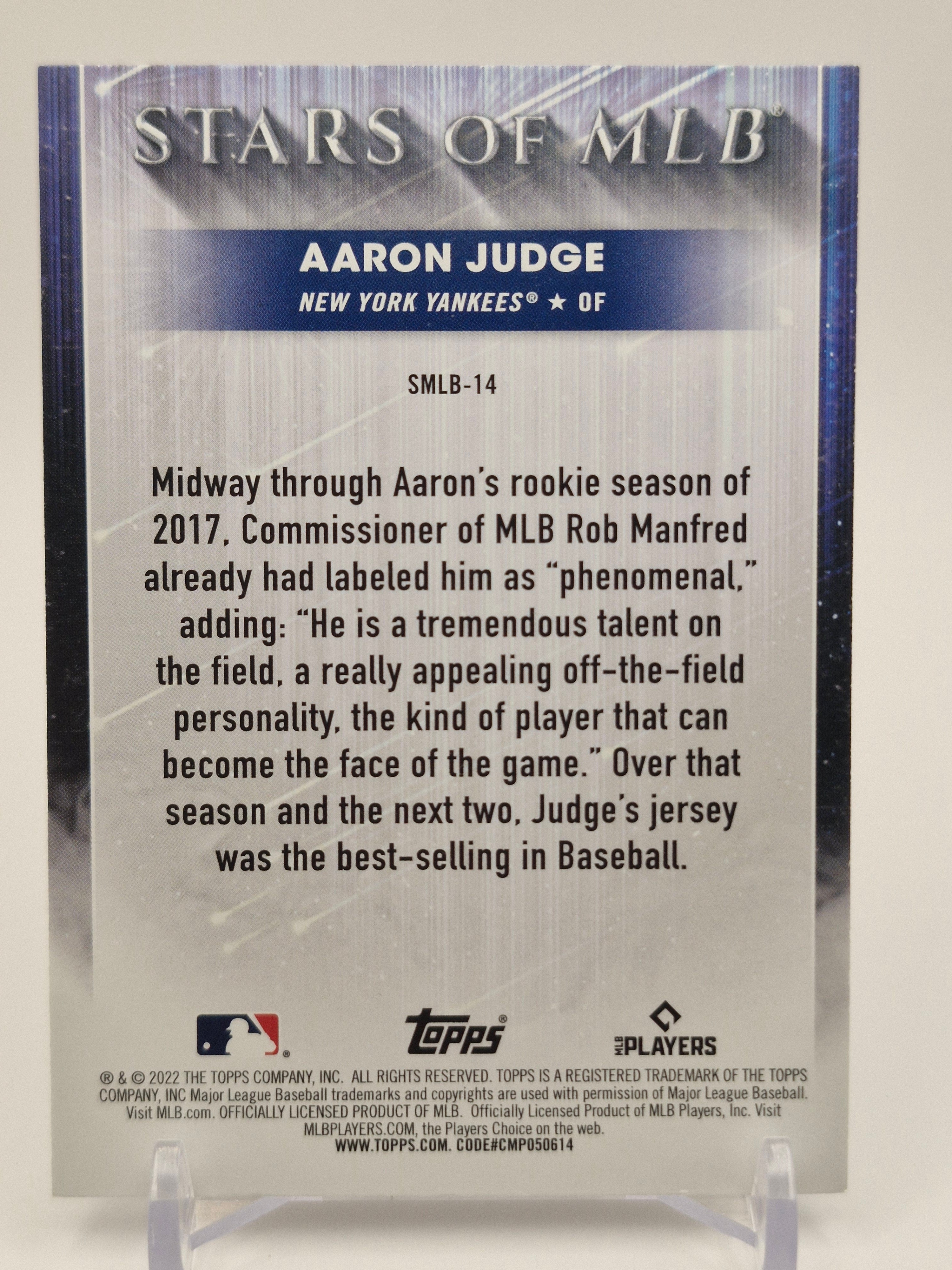 2022 Topps #SMLBC-14 Aaron Judge Stars of MLB Chrome