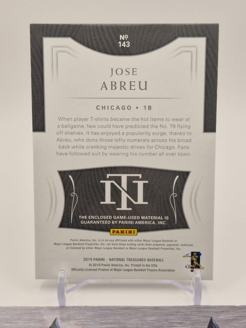 2019 Panini National Treasures #143 Jose Abreu #/99