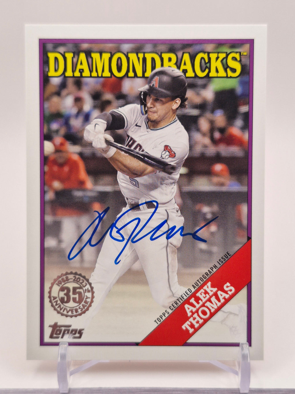 2023 #88BA-AT Alek Thomas 1988 Topps Baseball 35th Anniversary Autographs