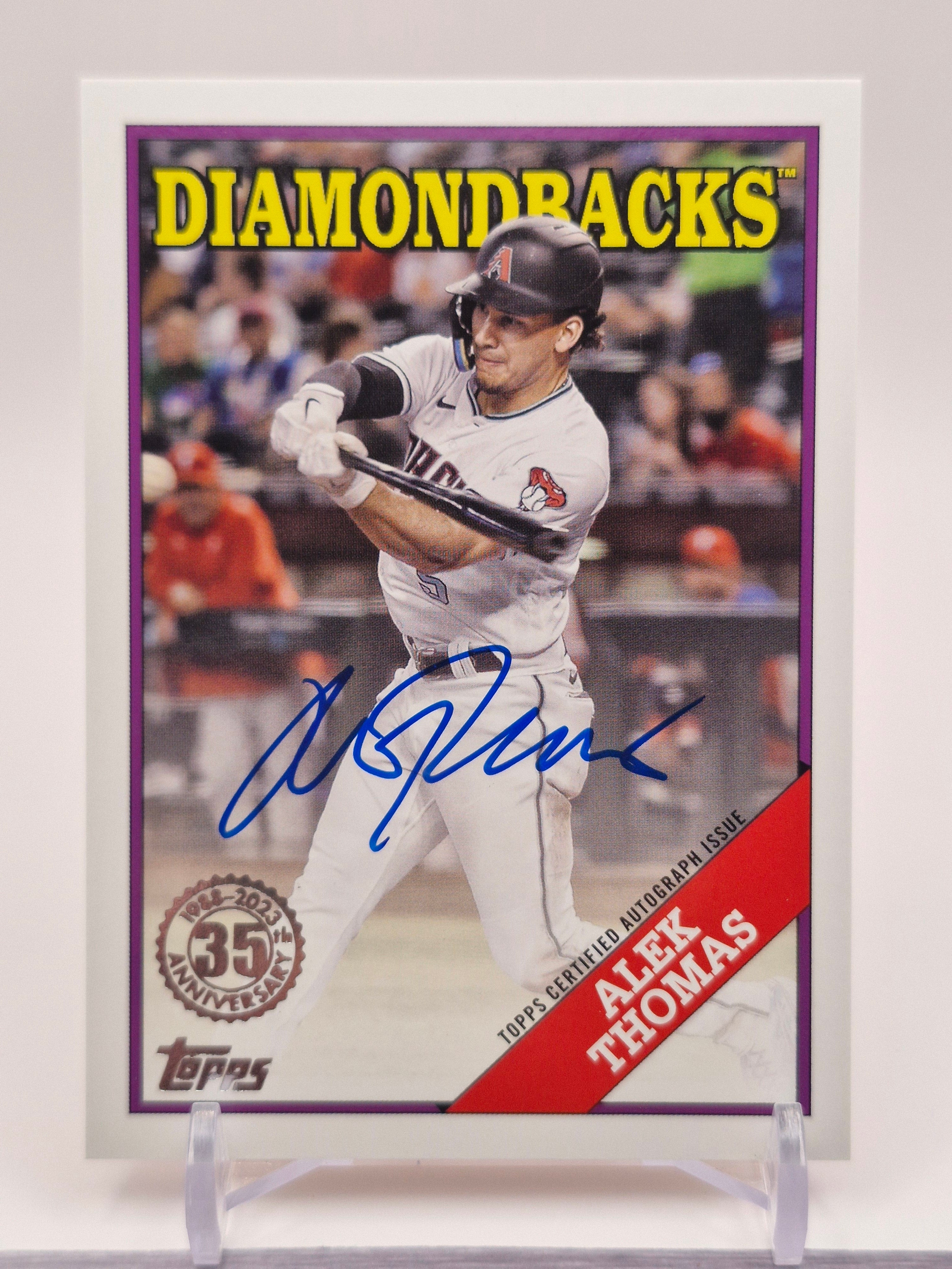 2023 #88BA-AT Alek Thomas 1988 Topps Baseball 35th Anniversary Autographs