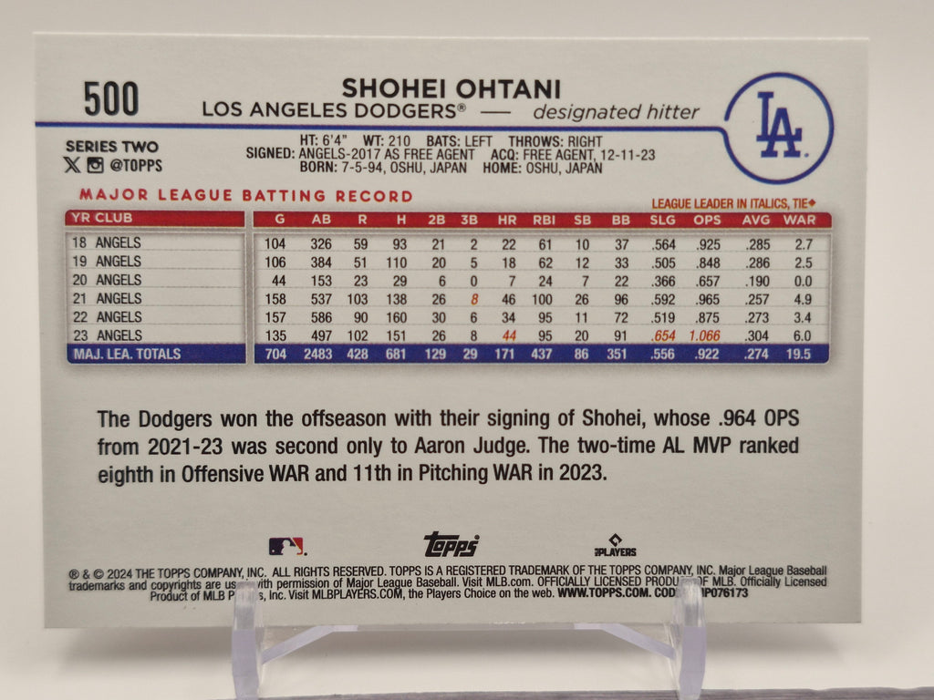 2024 Topps Japan Edition #200 Shohei Ohtani