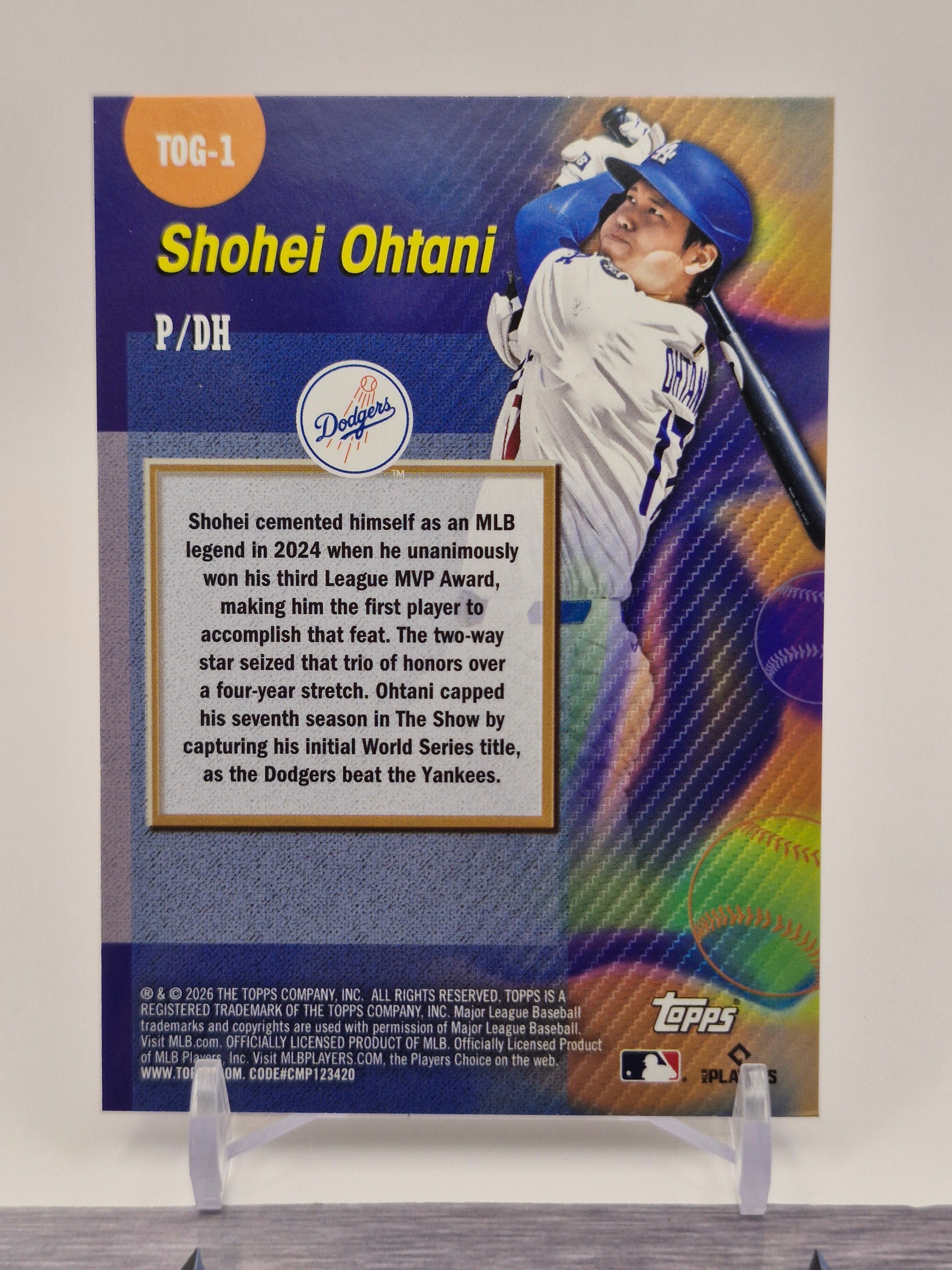 2026 Topps #TOG-1 Shohei Ohtani Titans of the Game