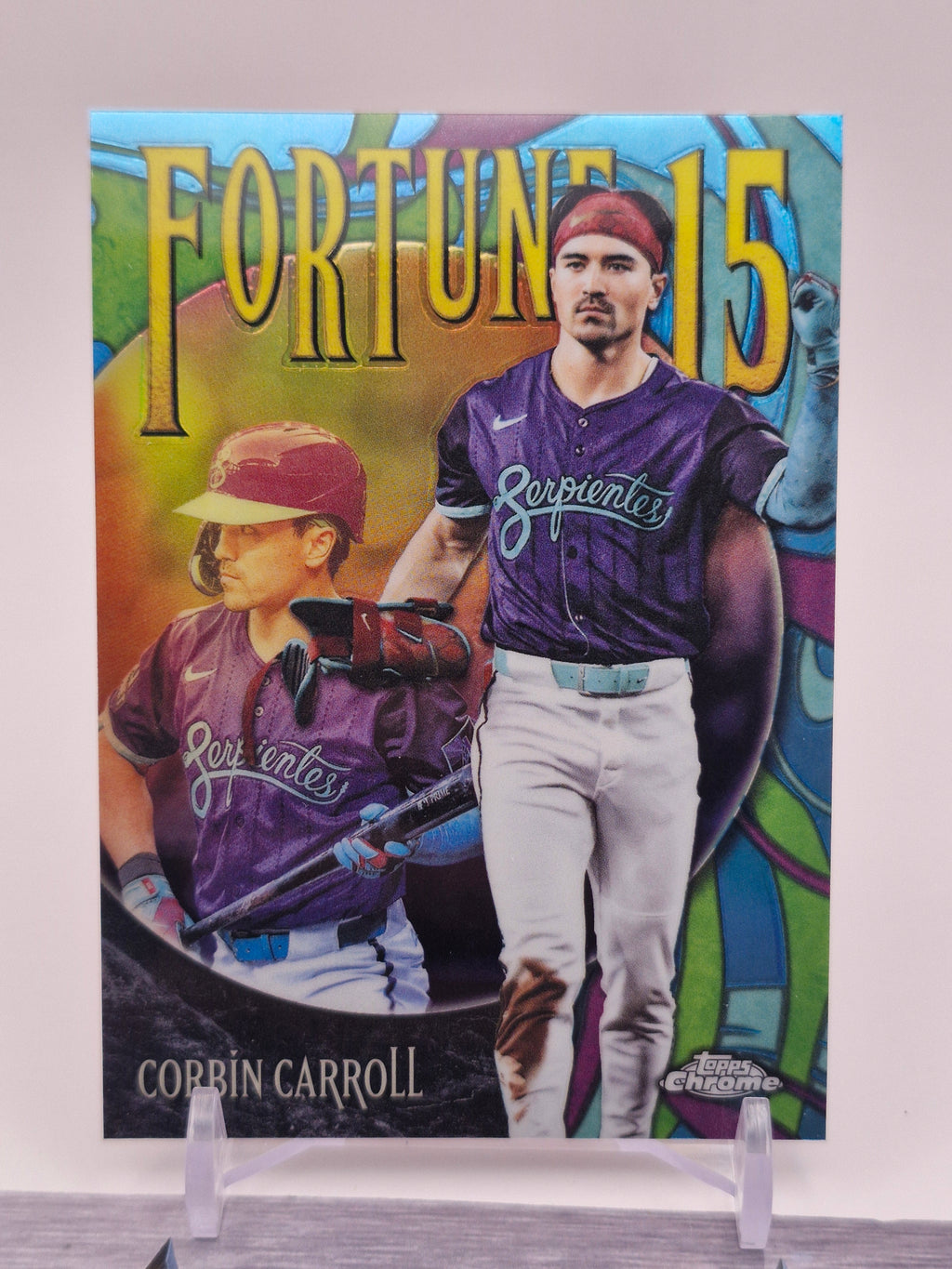 2025 Topps Chrome Update #F15-15 Corbin Carroll Fortune 15