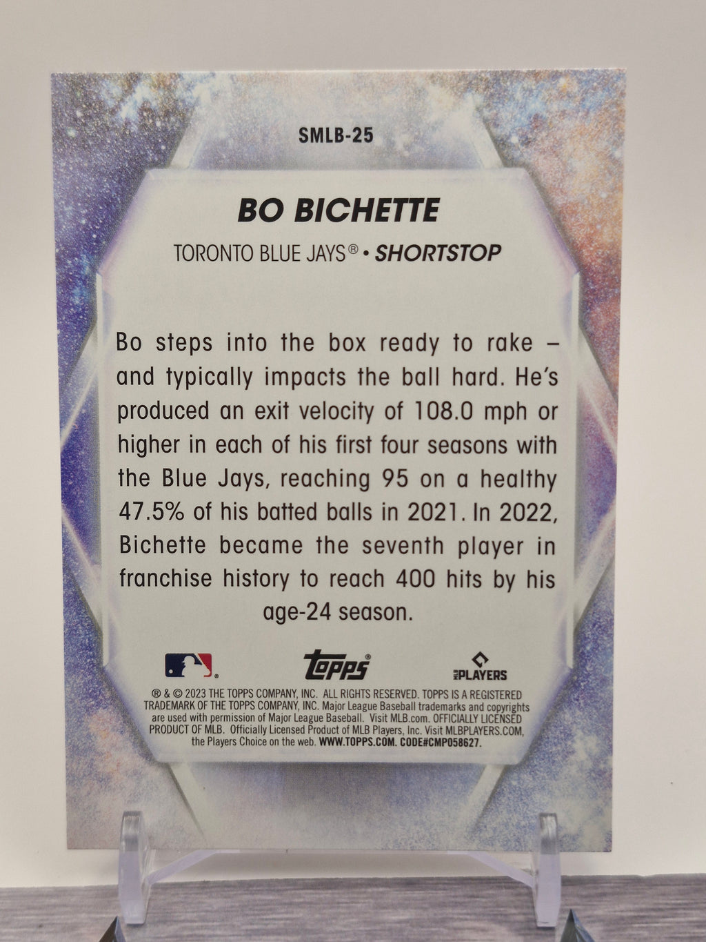 2023 Topps #SMLB-25 Bo Bichette Stars of MLB