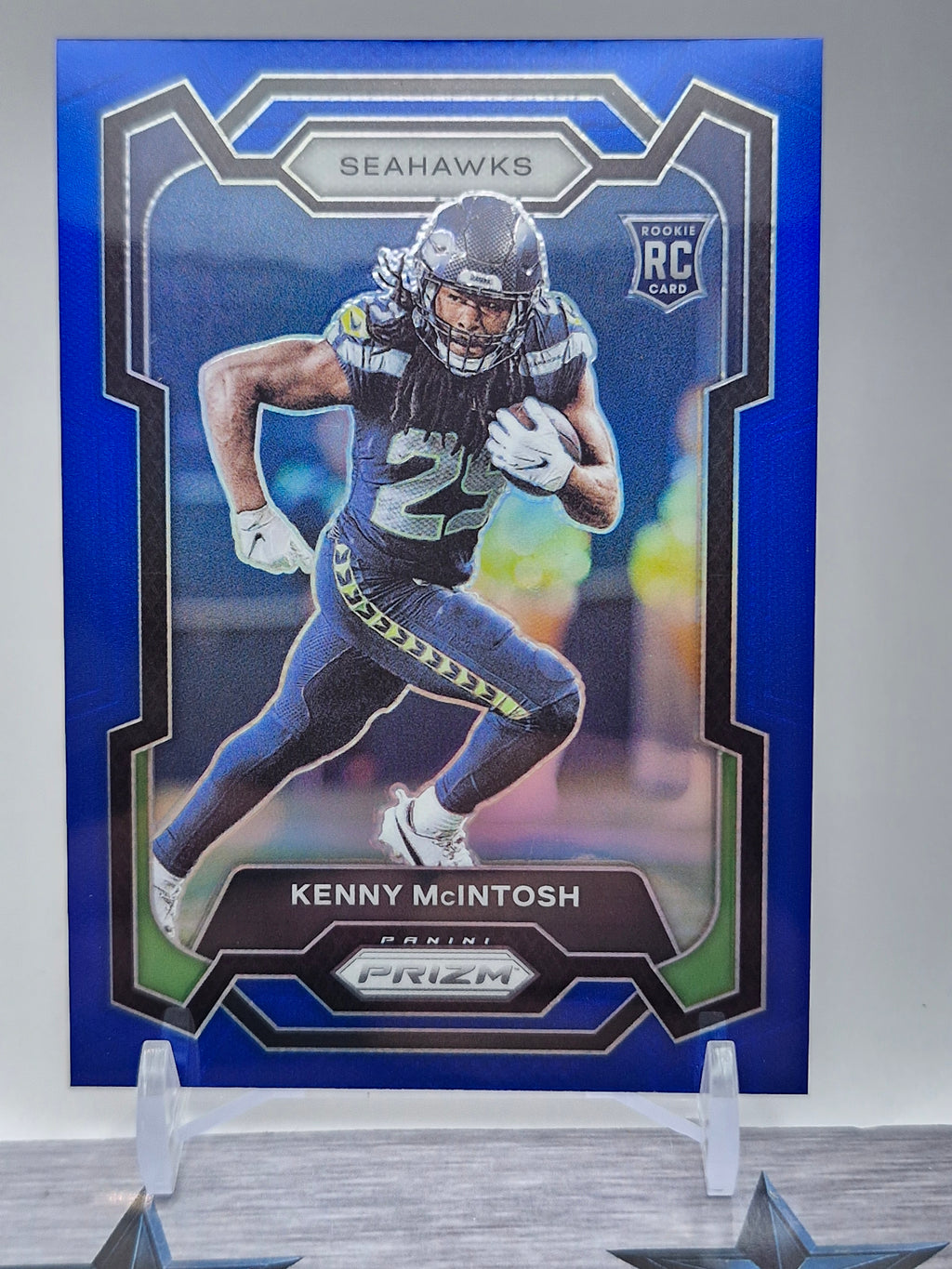 2023 Panini Prizm - Red White and Blue #391 Kenny McIntosh