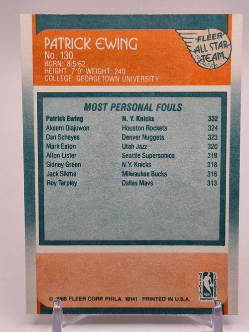 1988-89 Fleer #130 Patrick Ewing